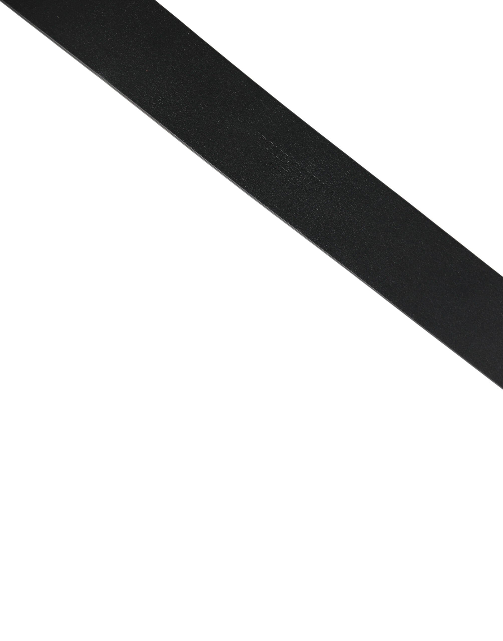 Dolce & Gabbana Black Calf Leather Gold Metal Buckle  Belt Dolce & Gabbana