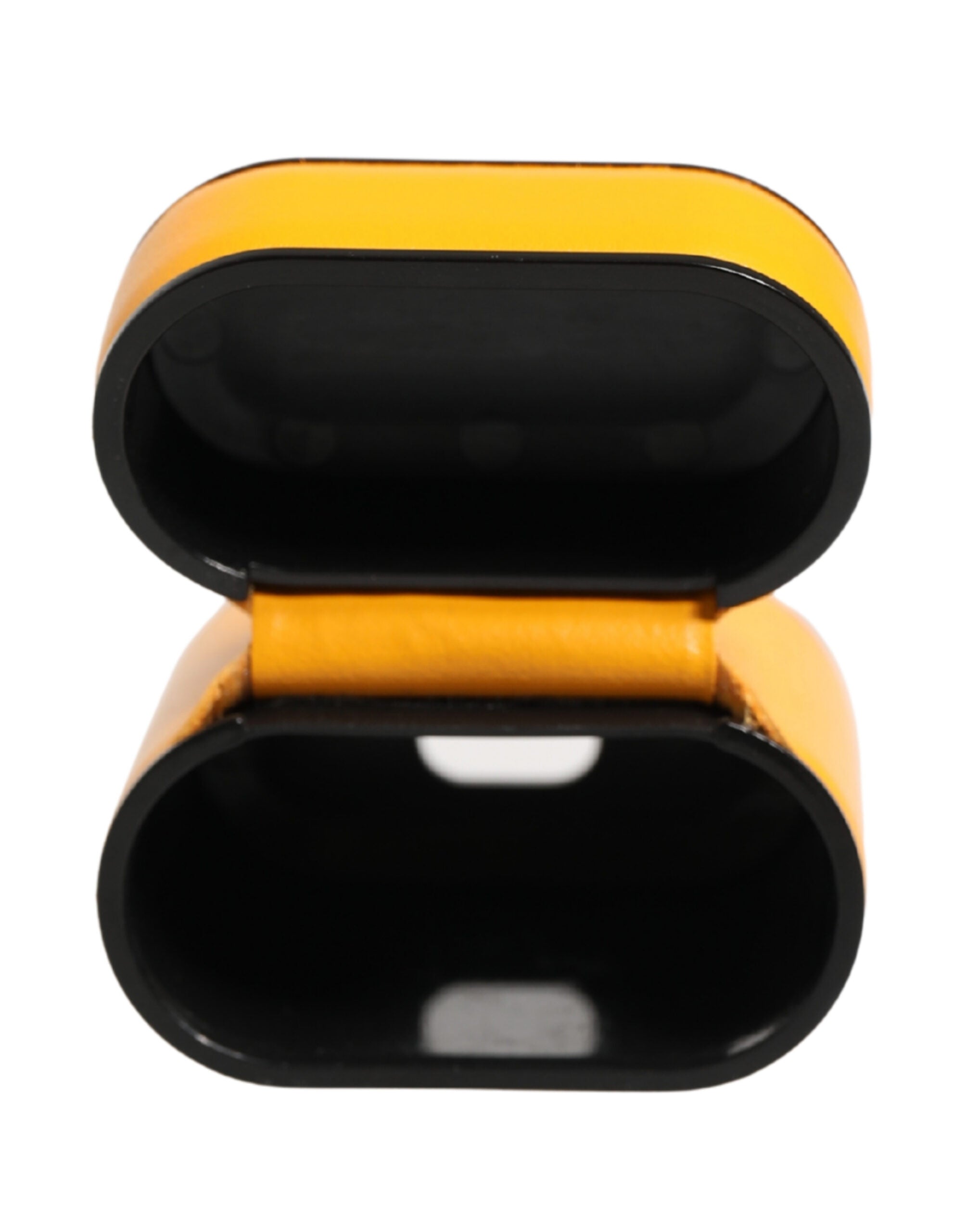 Dolce & Gabbana Case Yellow Calf Leather Logo Flip Holder Strap Airpods Dolce & Gabbana