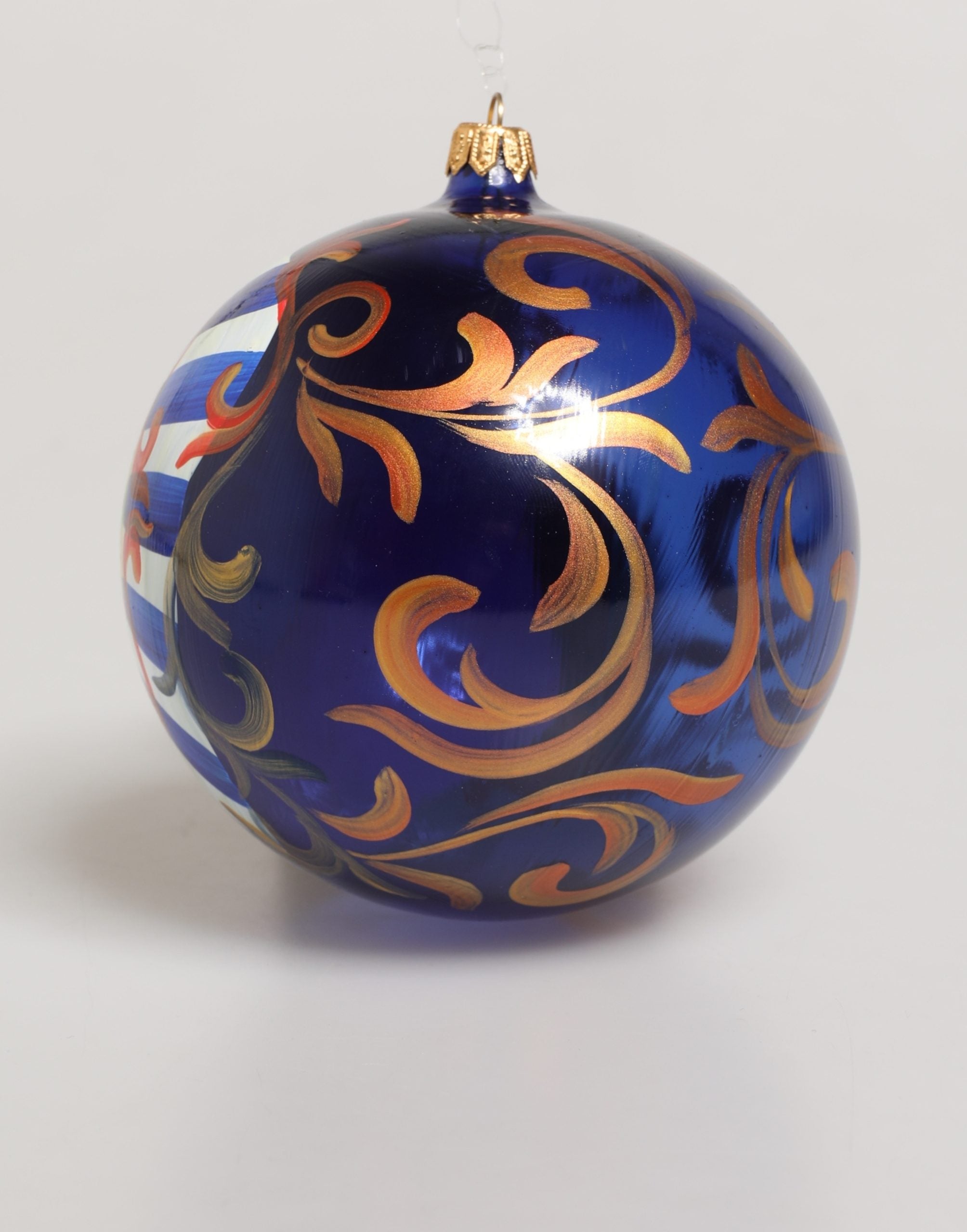 Dolce & Gabbana Multicolor Hand Painted Sicilian Ornament Christmas Ball Dolce & Gabbana