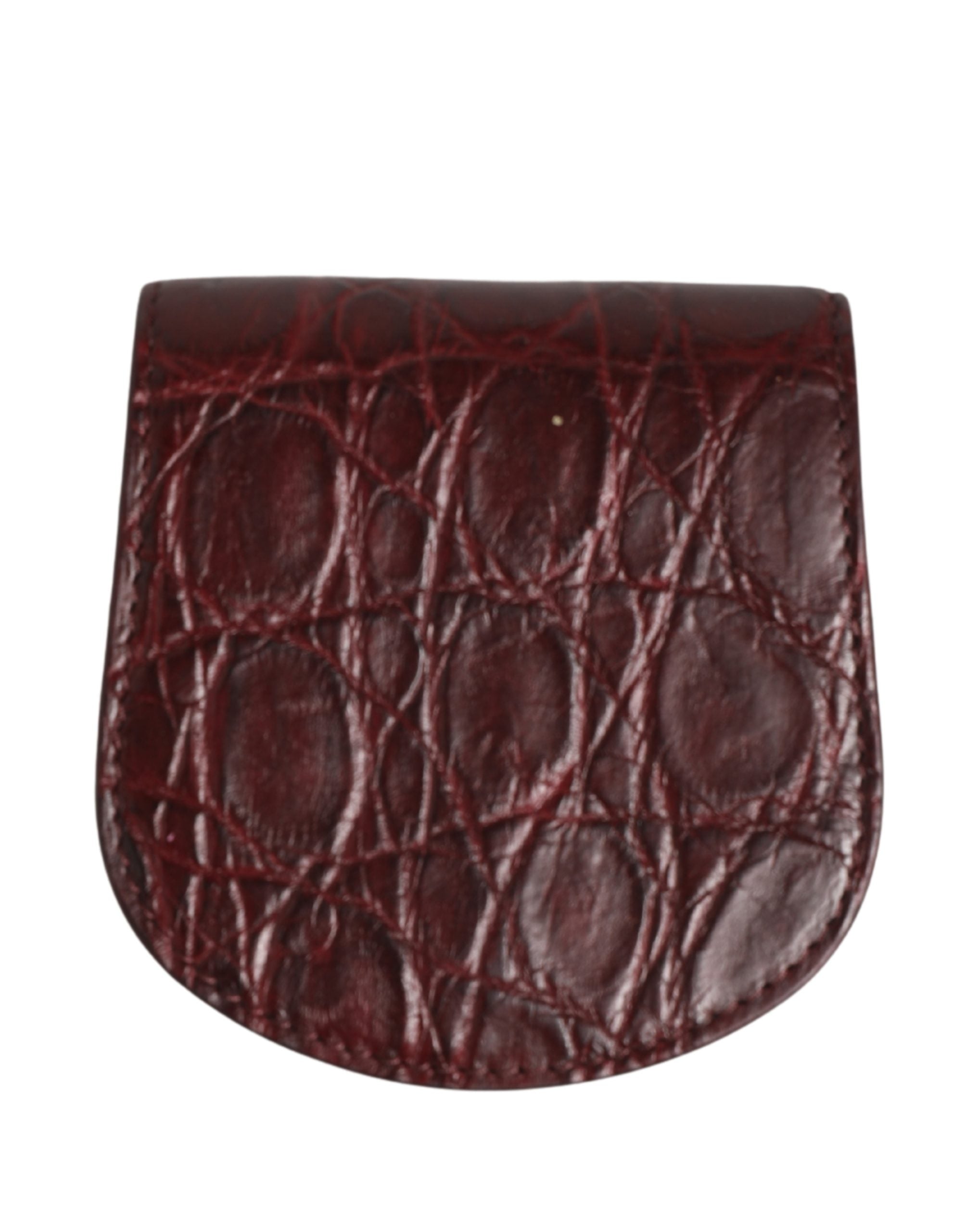 Dolce & Gabbana Burgundy Exotic Skin Condom Case Holder Pocket Wallet Dolce & Gabbana