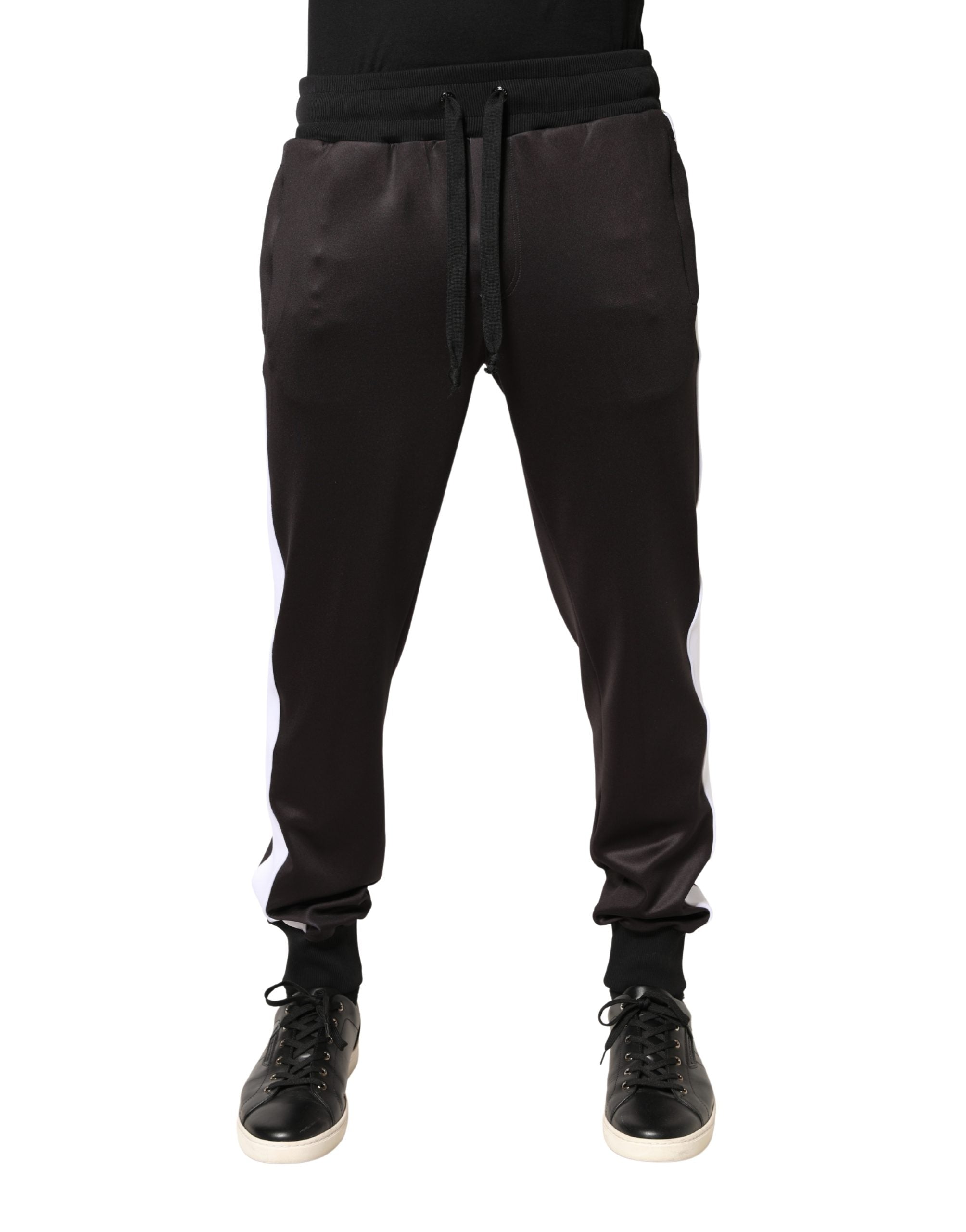 Dolce & Gabbana Brown Polyester Skinny Jogger Trouser Pants Dolce & Gabbana