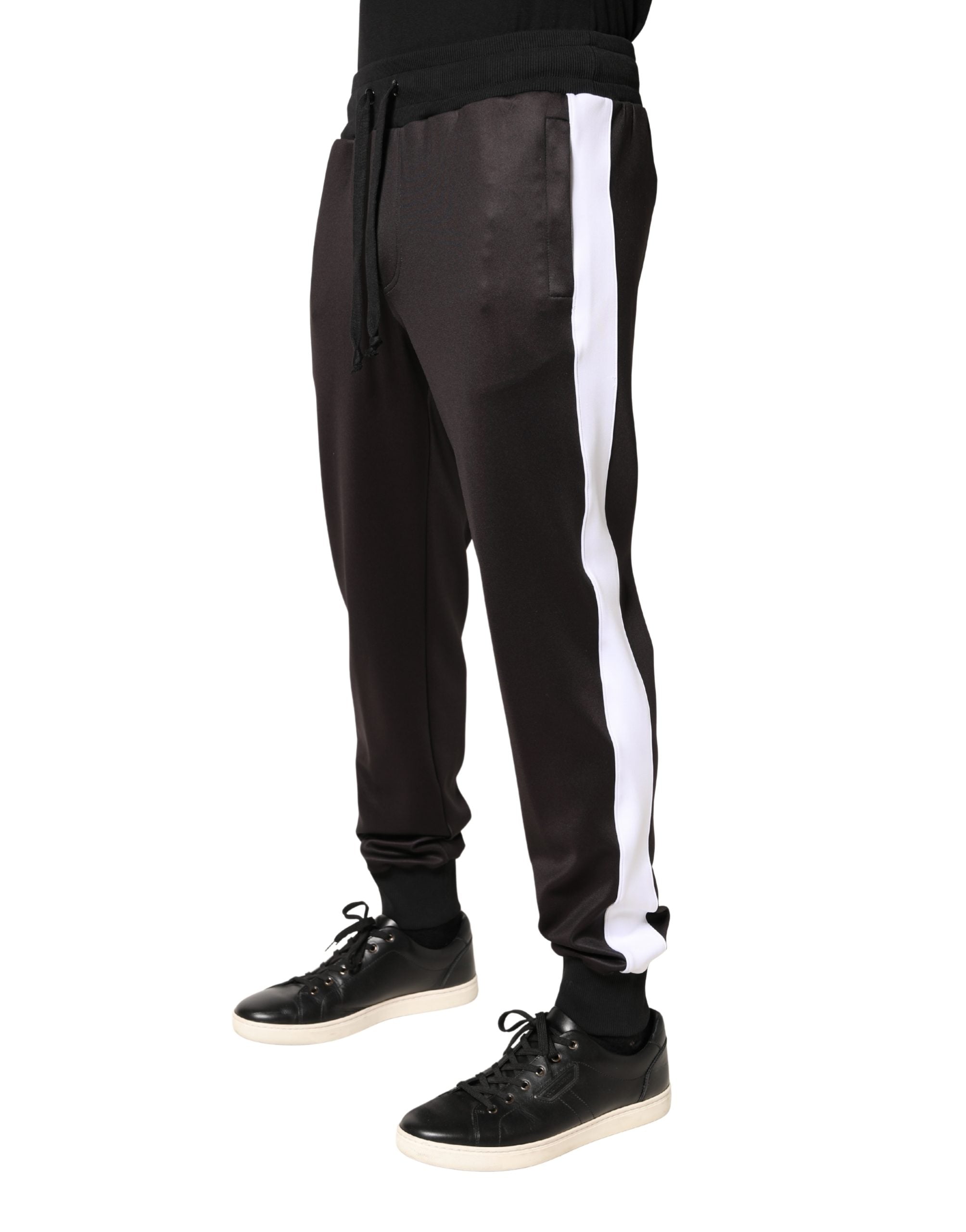 Dolce & Gabbana Brown Polyester Skinny Jogger Trouser Pants Dolce & Gabbana