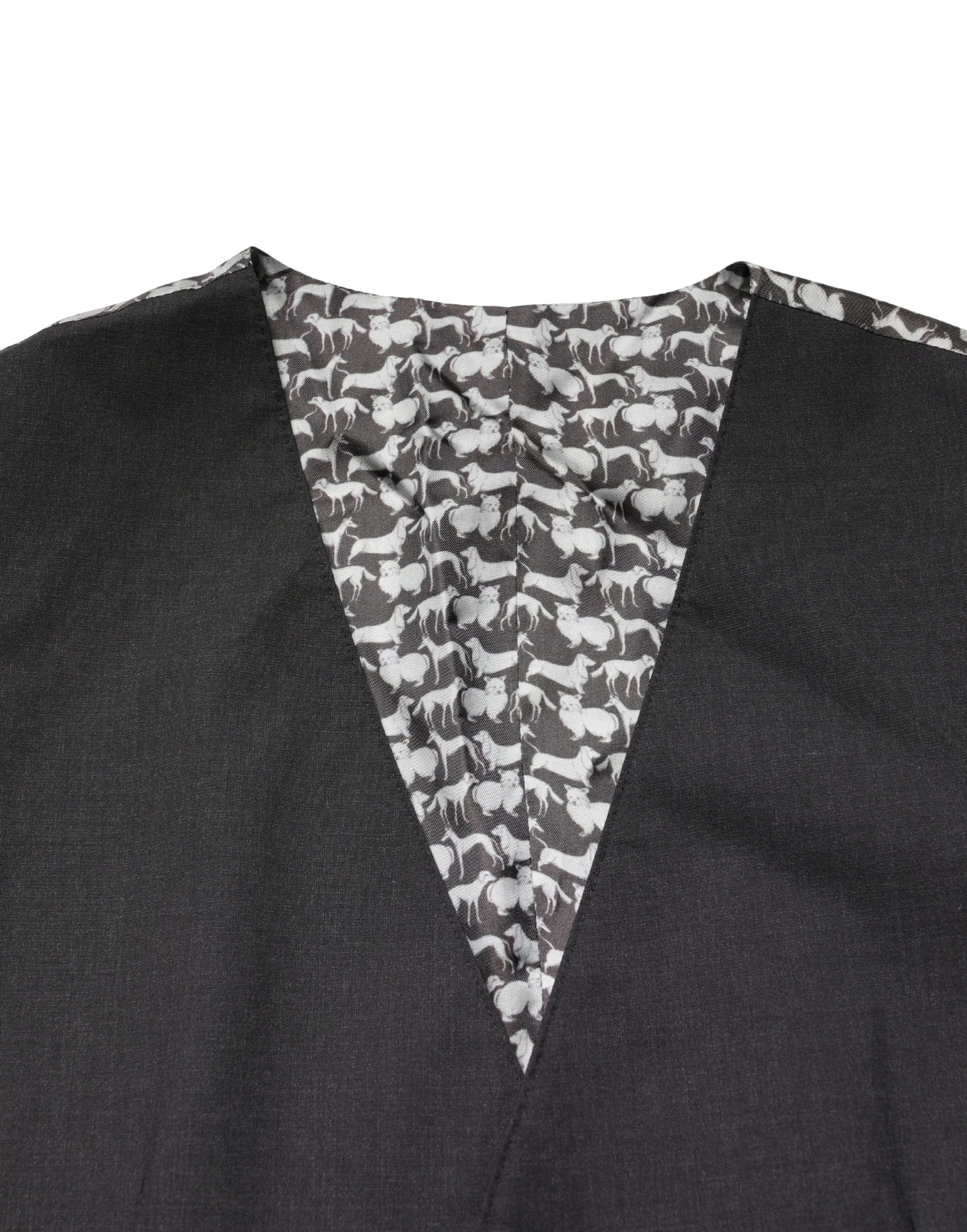 Dolce & Gabbana Black Wool Dress Men Formal Waistcoat Vest Dolce & Gabbana