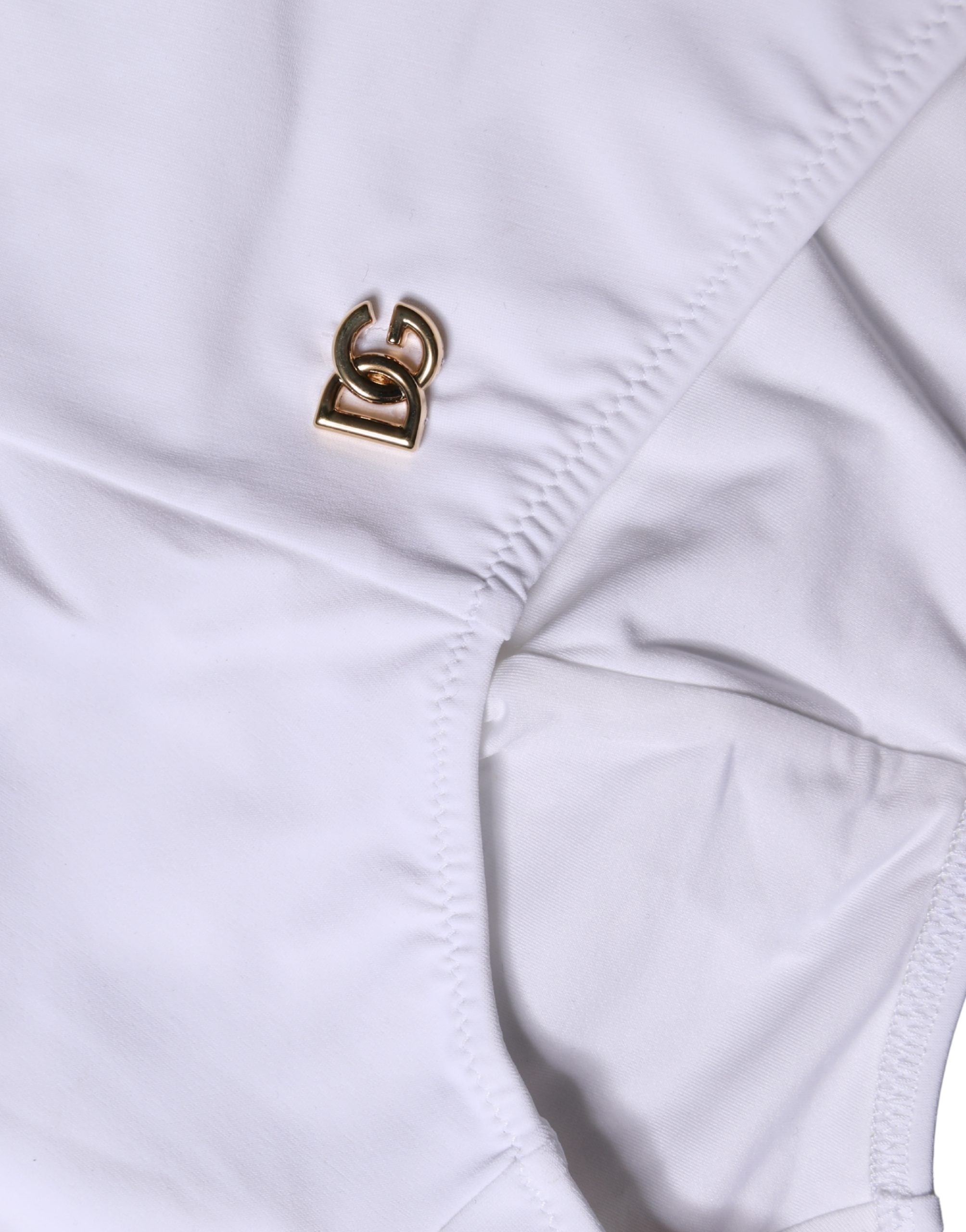 Dolce & Gabbana White Logo Girdle High Waist Panty Underwear Dolce & Gabbana