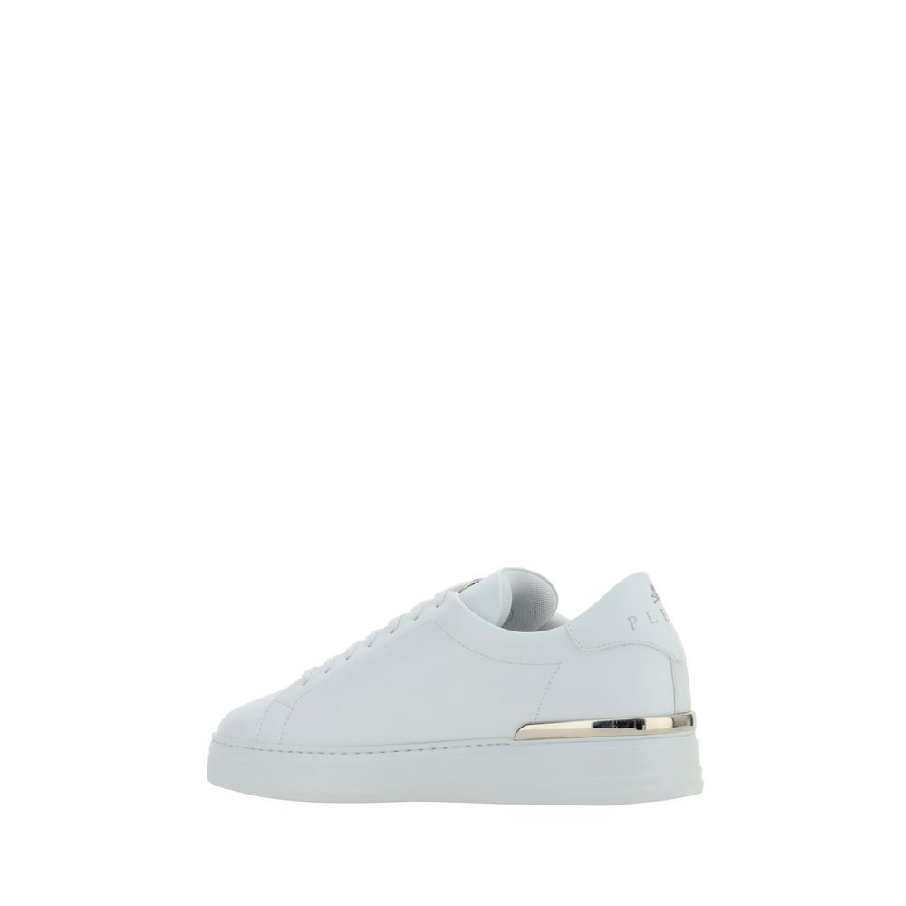 Philipp Plein White Calf Leather Bos Taurus Low Top Sneakers Philipp Plein