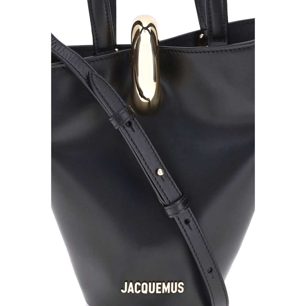 Jacquemus Black Calf Leather Bos Taurus Backet Bag Jacquemus