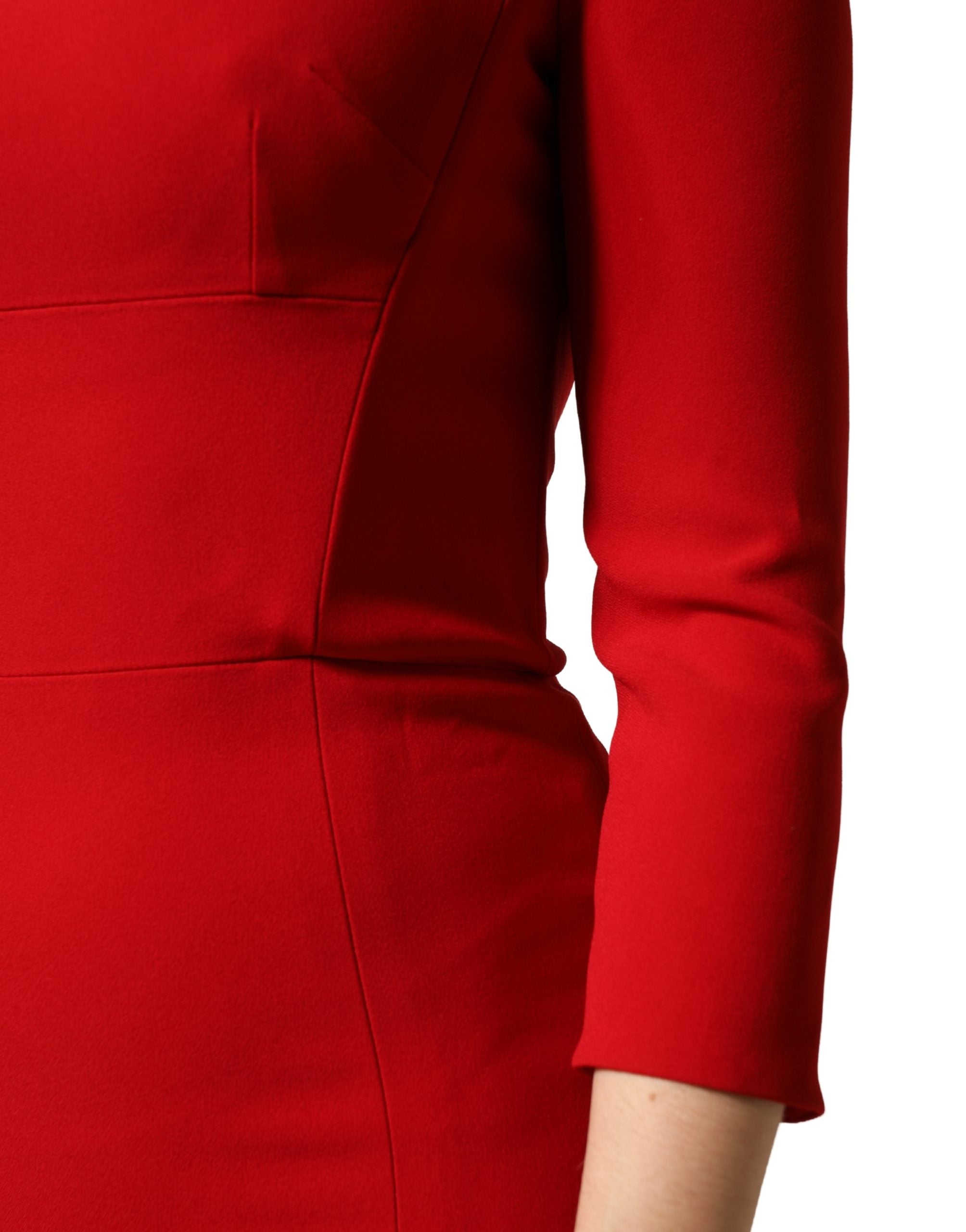 Dolce & Gabbana Red Viscose Sheath Bodycon Mermaid Dress Dolce & Gabbana