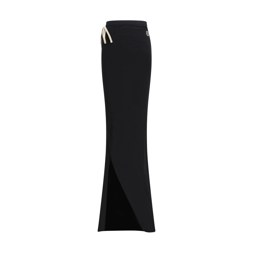 Moncler x Rick Owens Black Cotton Long Skirt Moncler x Rick Owens