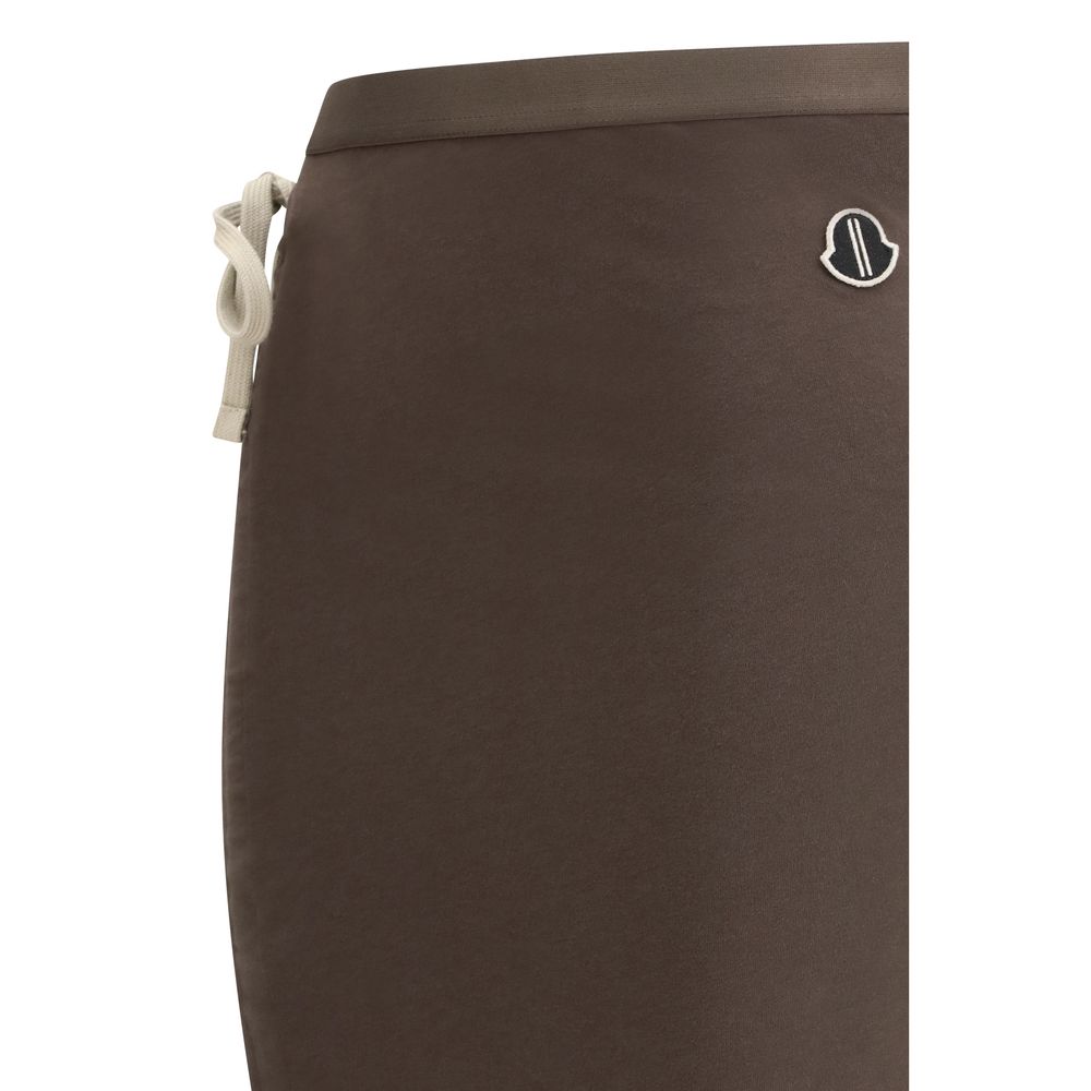 Moncler x Rick Owens Brown Cotton Long Skirt Moncler x Rick Owens