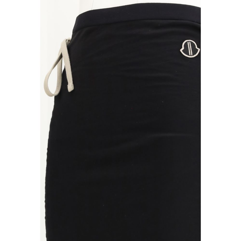 Moncler x Rick Owens Black Cotton Long Skirt Moncler x Rick Owens