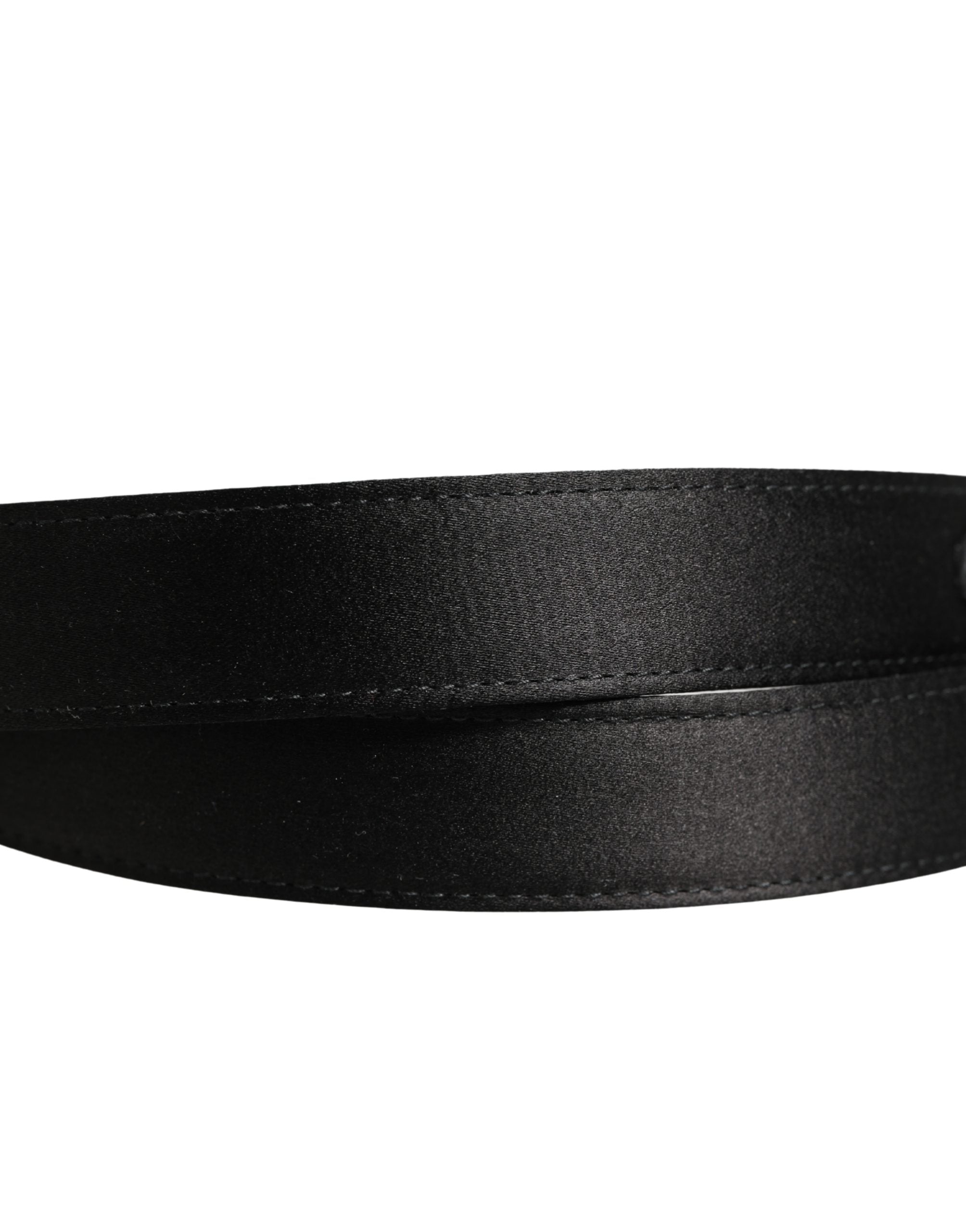 Dolce & Gabbana Men Black Classic Leather Metal Buckle Belt Dolce & Gabbana