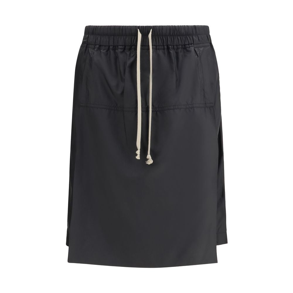 Moncler x Rick Owens Black Polyester Bermuda Shorts Moncler x Rick Owens