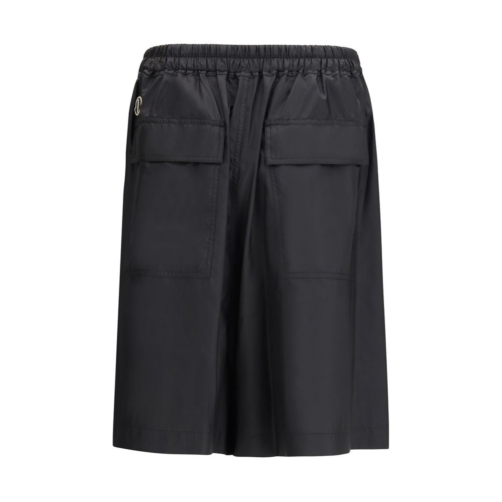 Moncler x Rick Owens Black Polyester Bermuda Shorts Moncler x Rick Owens