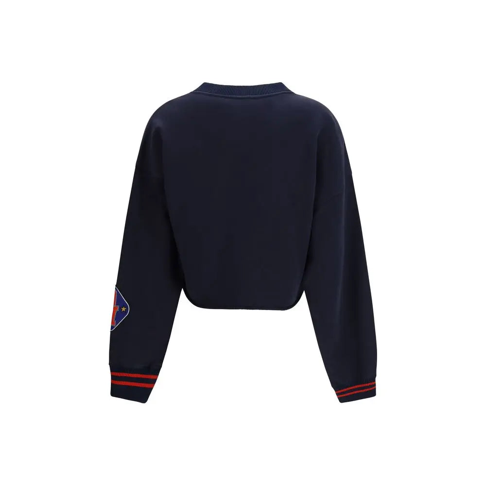 Off-White Blue Cotton Sweatshirt Off-White