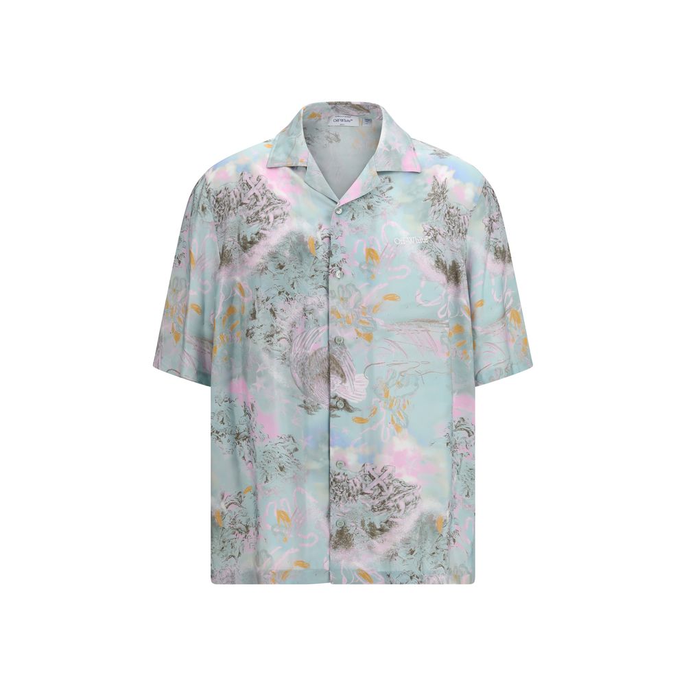 Off-White Multicolor Viscose Pattern Shirt Off-White