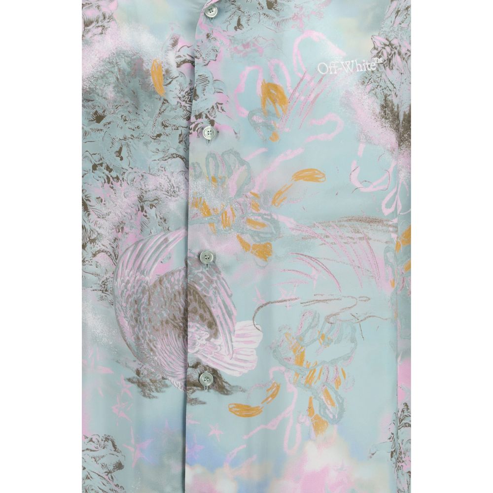 Off-White Multicolor Viscose Pattern Shirt Off-White
