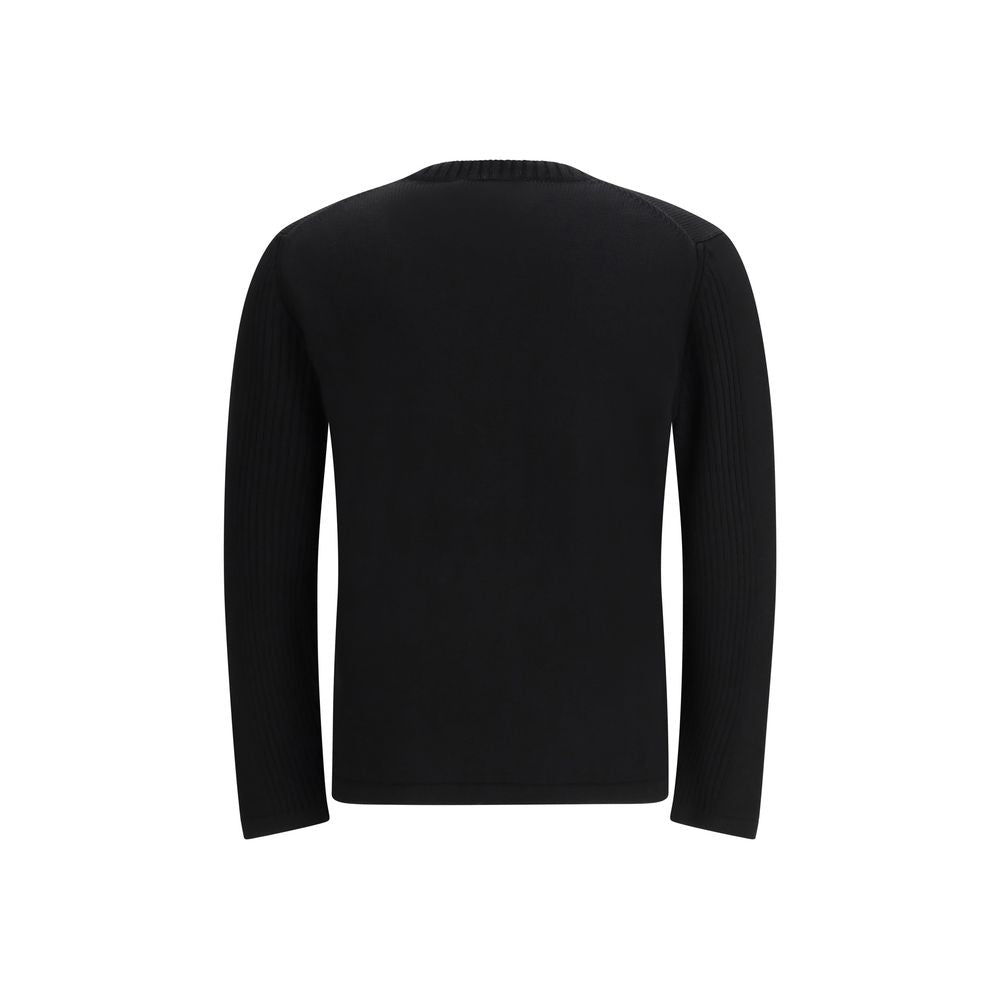 Prada Black Fleece Wool Sweatshirt Prada