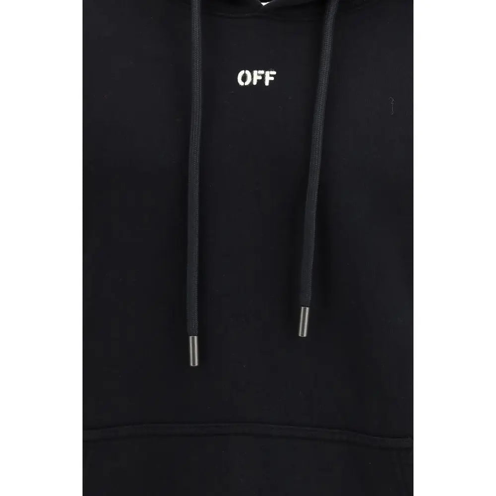 Off-White Black Cotton Sweatshirt Off-White
