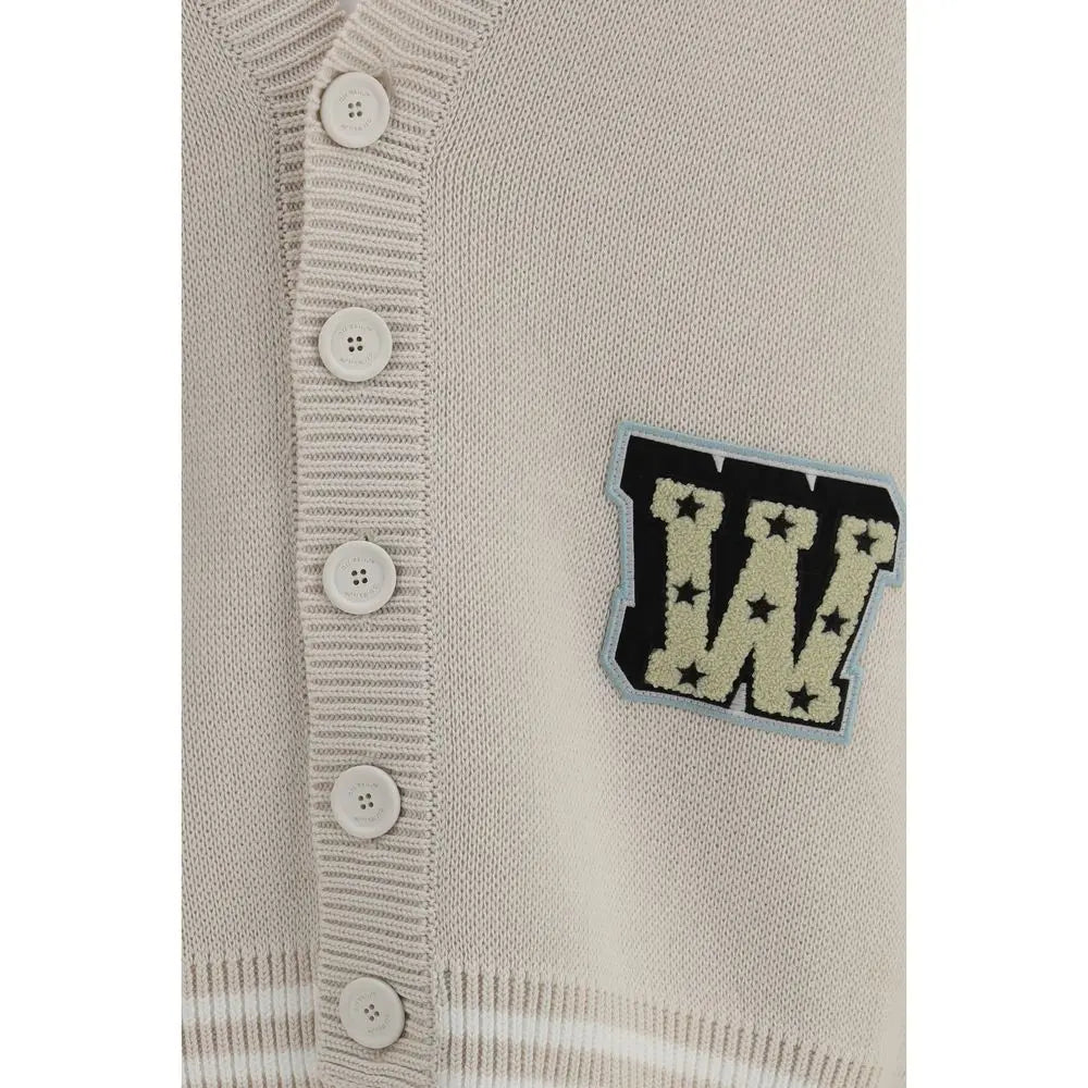 Off-White Beige Cotton Cardigan Off-White