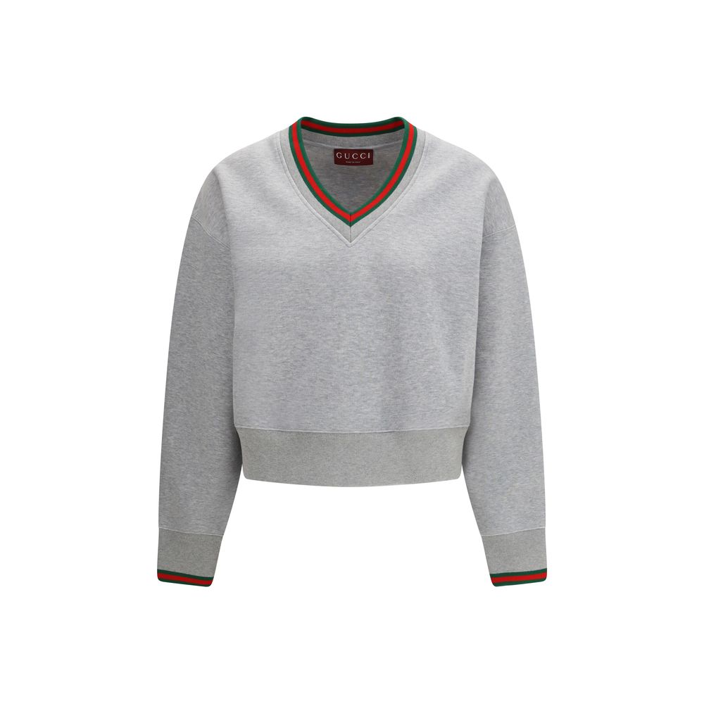 Gucci Gray Cotton Sweatshirt Gucci