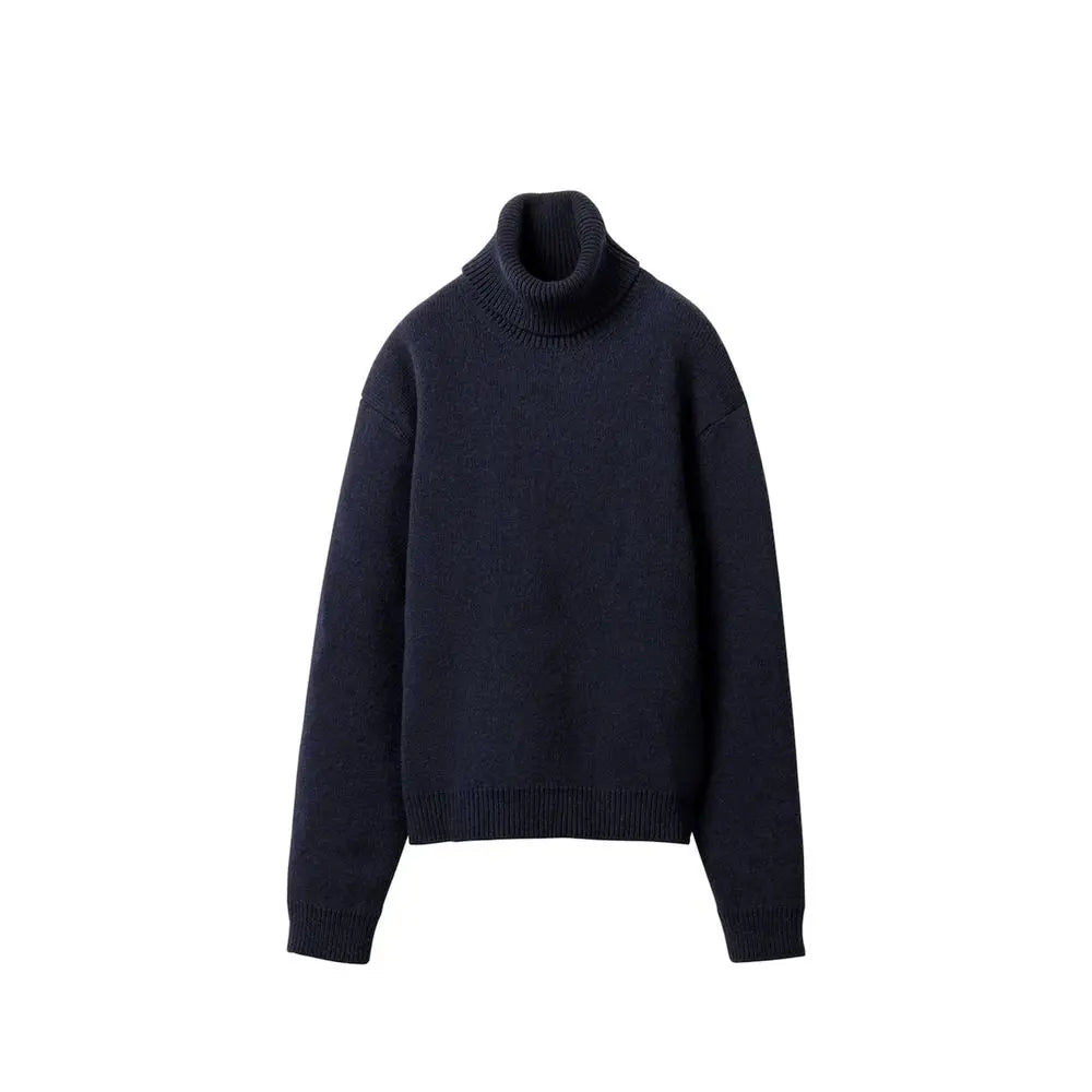 Miu Miu Blue Cashmere Turtleneck Miu Miu
