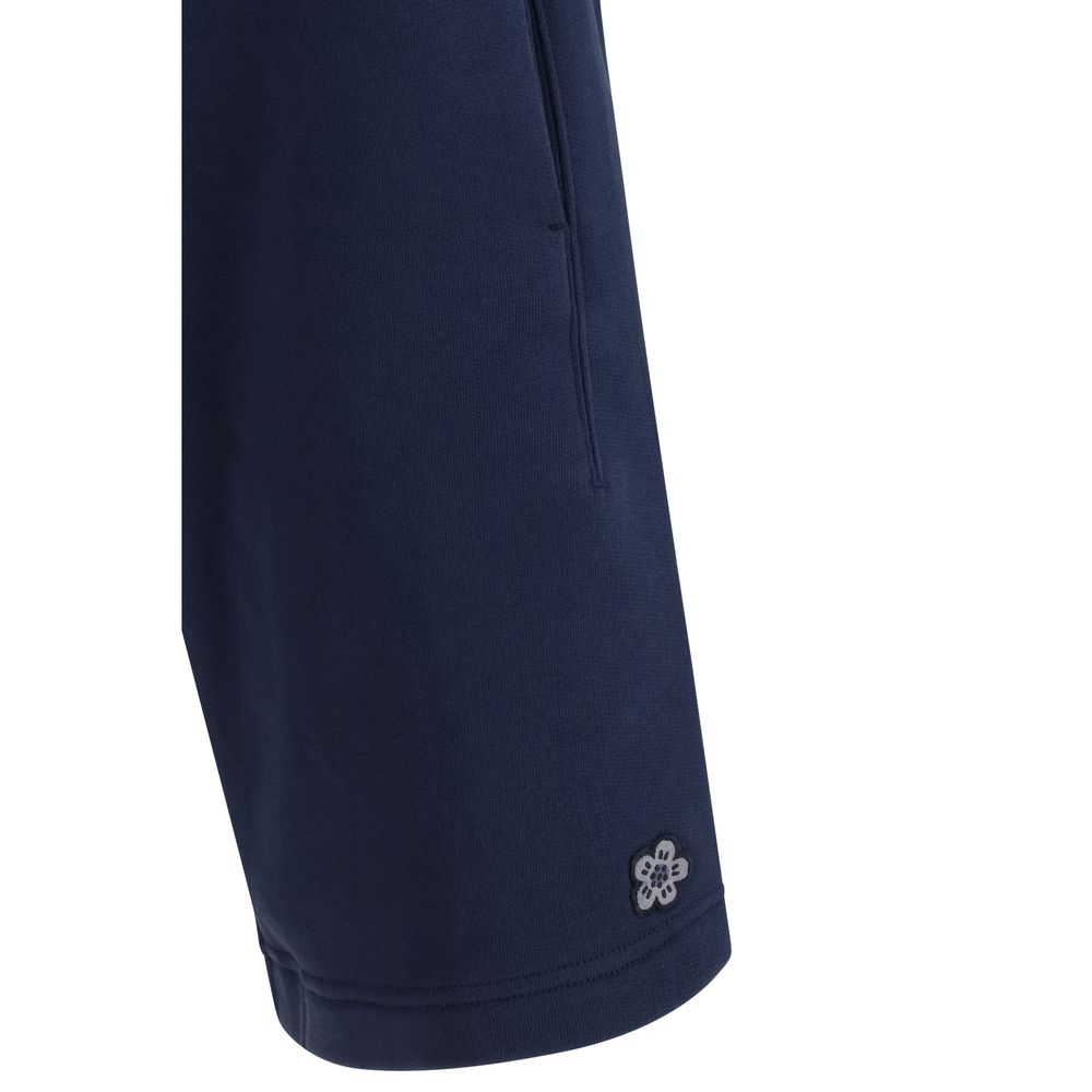 Kenzo Blue Cotton Bermuda Shorts Kenzo