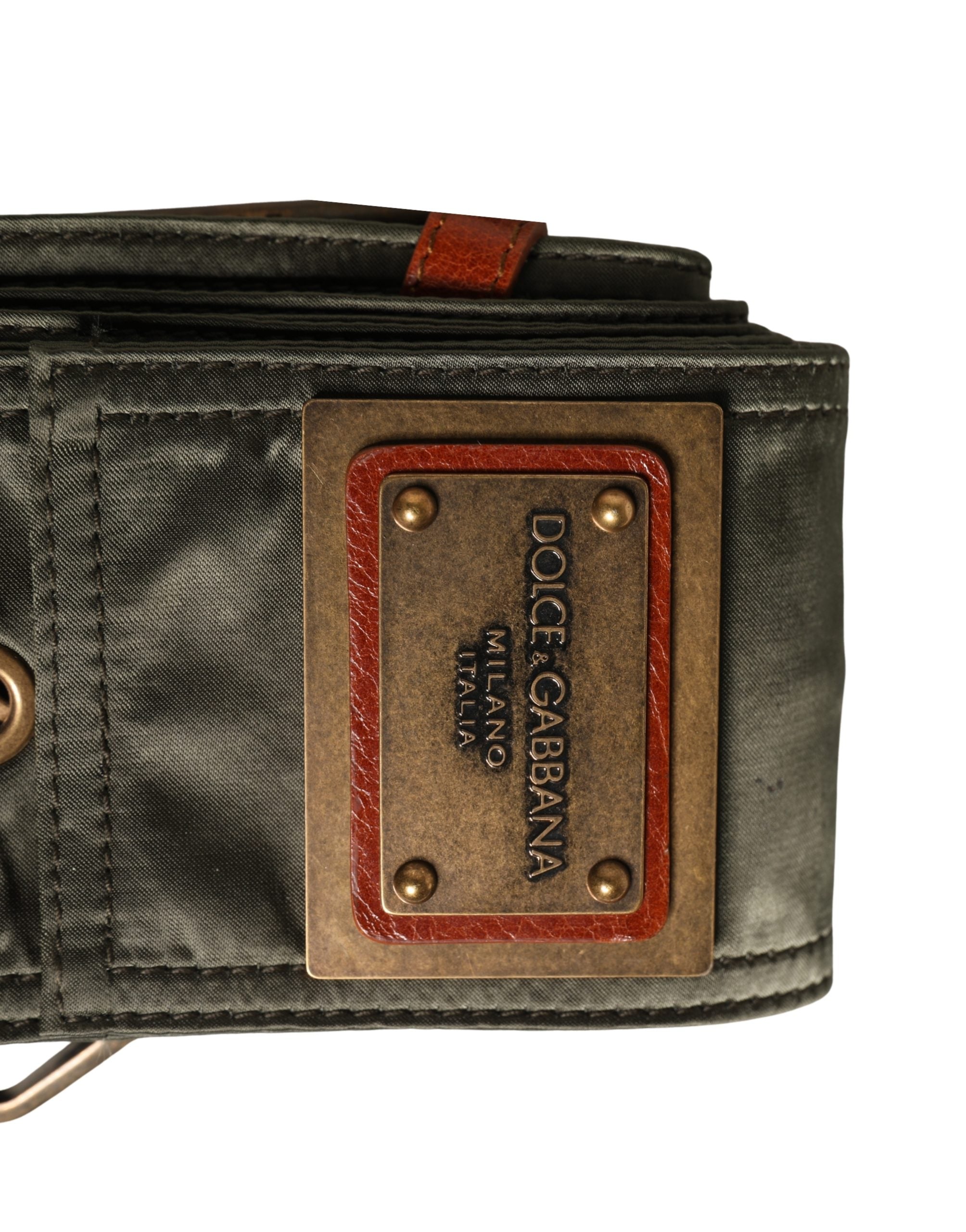 Dolce & Gabbana Men Black Wide Leather DG Metal Buckle Belt Dolce & Gabbana