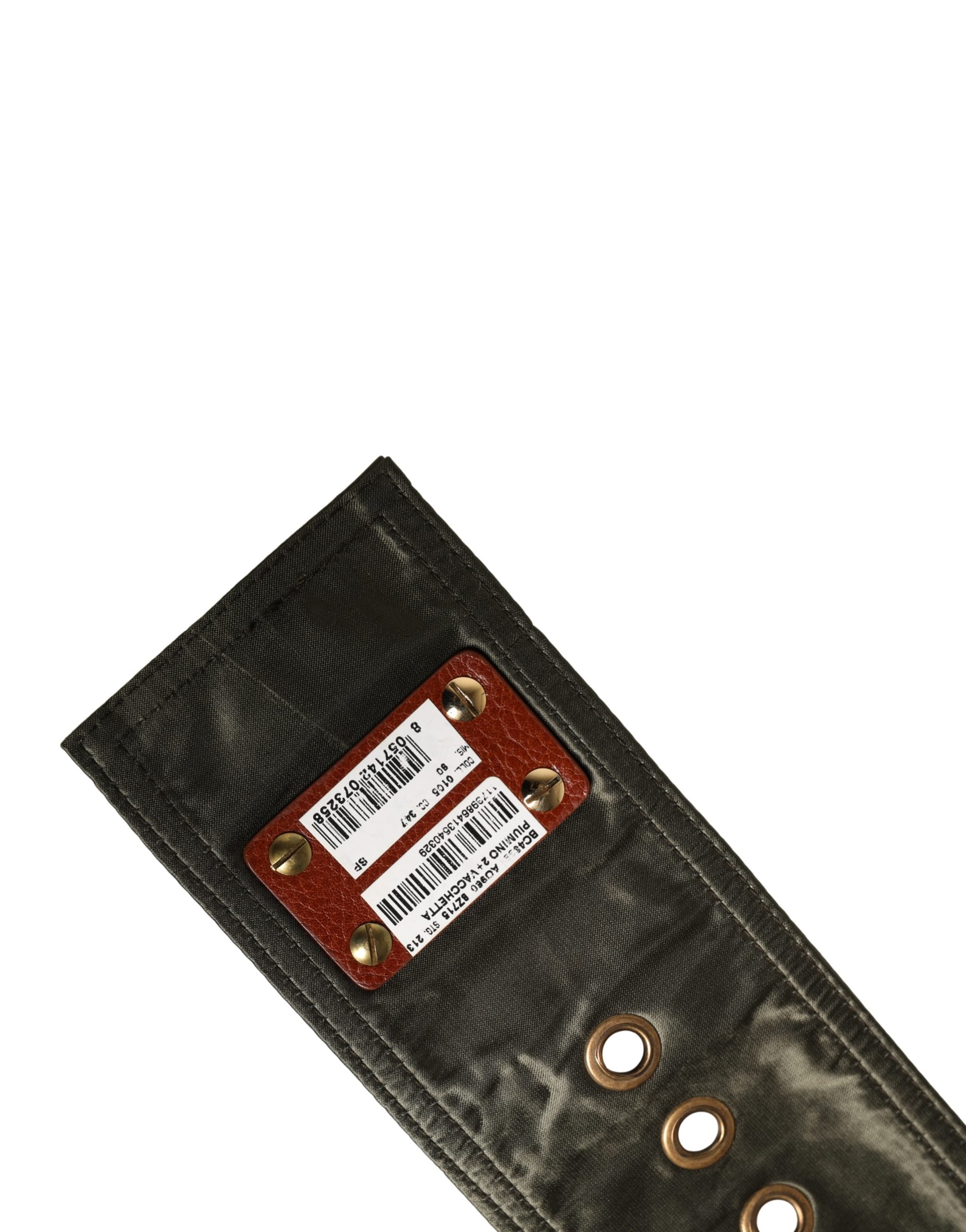 Dolce & Gabbana Men Black Wide Leather DG Metal Buckle Belt Dolce & Gabbana