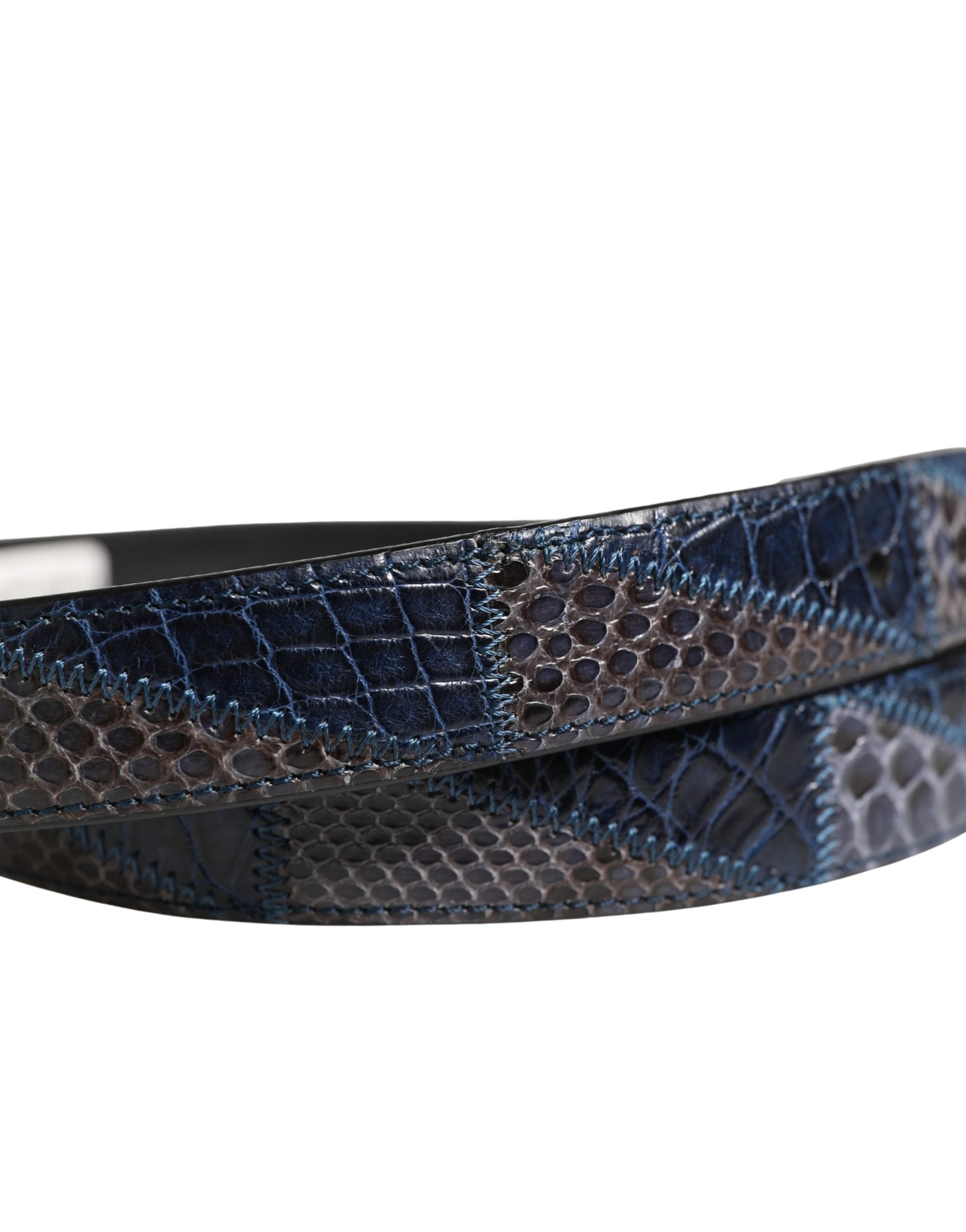 Dolce & Gabbana Men Multicolor Leather Metal Buckle Belt Dolce & Gabbana