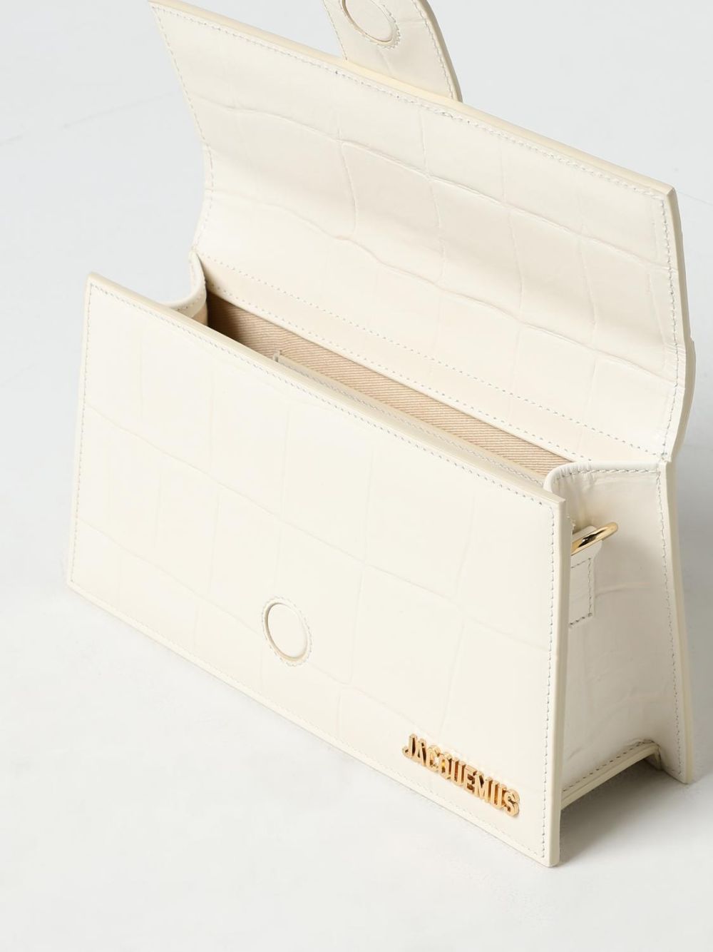 Jacquemus Ivory Cocco Le Grand Bambino Handbag Jacquemus