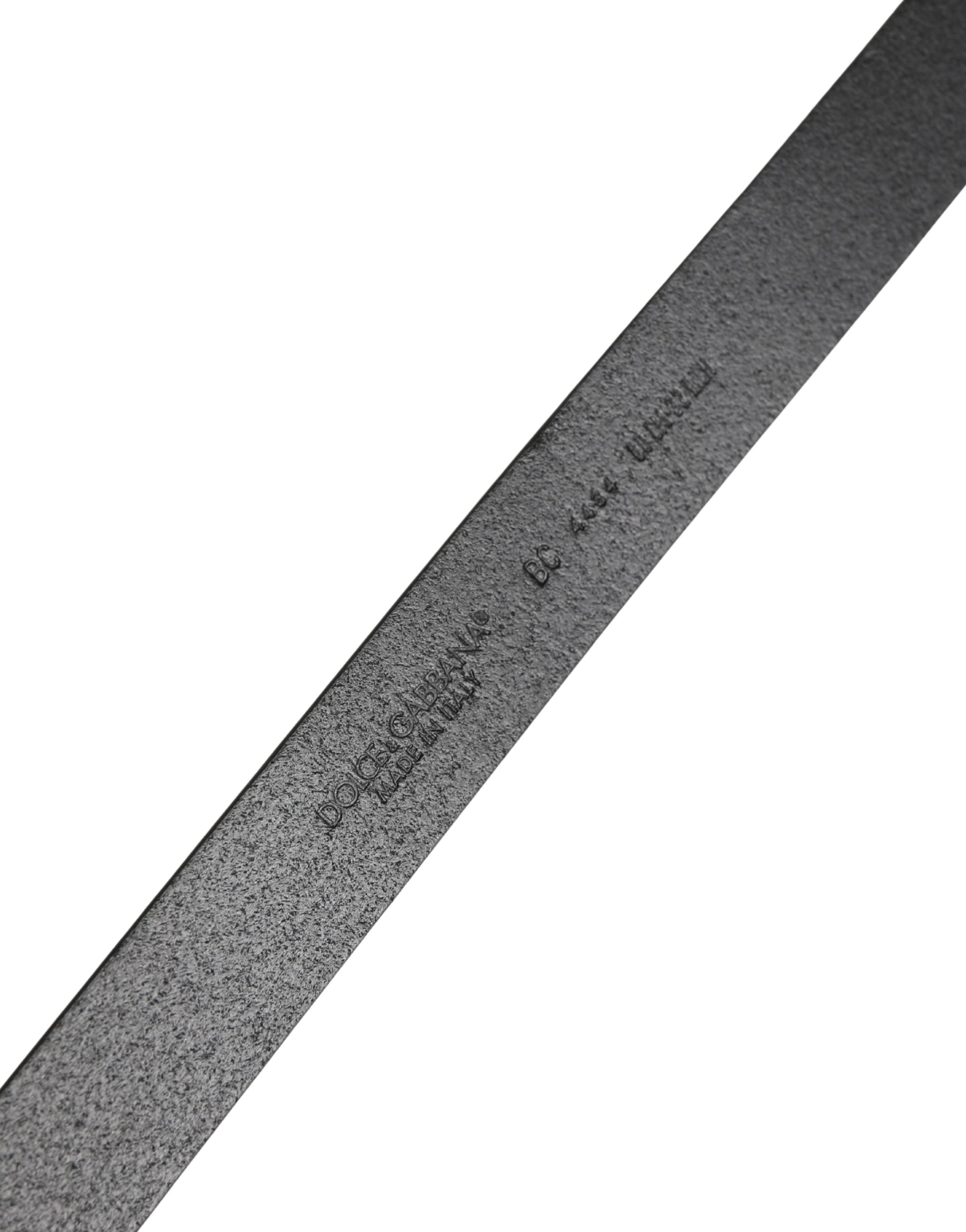 Dolce & Gabbana Men Black Classic Leather Metal Buckle Belt Dolce & Gabbana