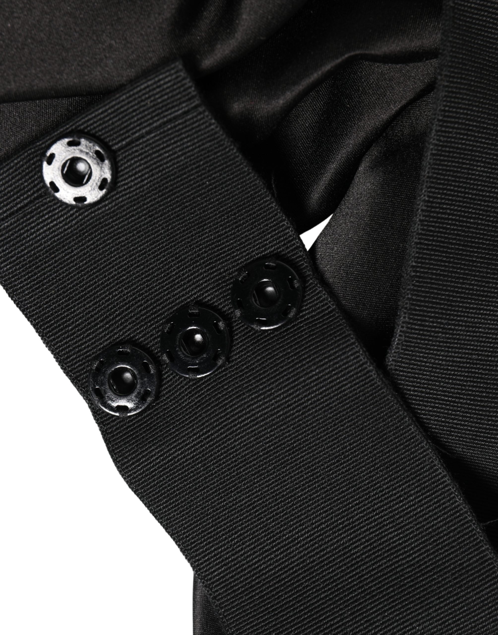 Dolce & Gabbana Black Silk Satin Sash Wide Waist Women Belt Dolce & Gabbana