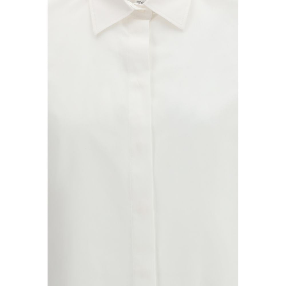 Max Mara White Cotton Dress Shirt Max Mara