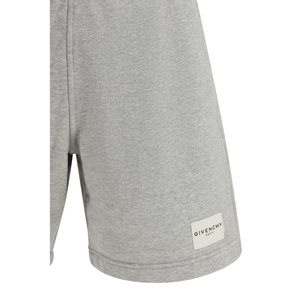Givenchy Gray Cotton Bermuda Shorts Givenchy