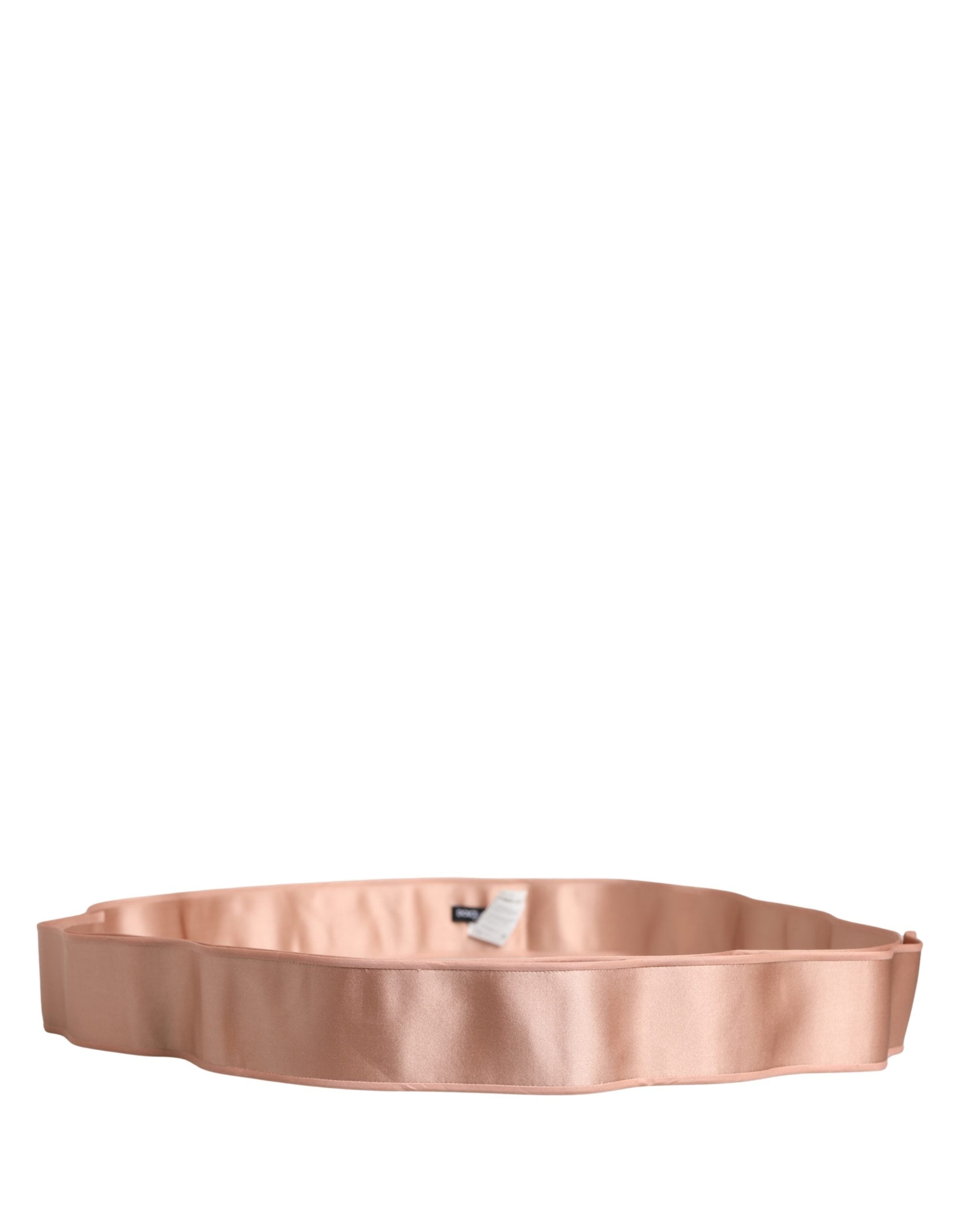 Dolce & Gabbana Light Pink Silk Satin Waist Women Cintura Belt Dolce & Gabbana