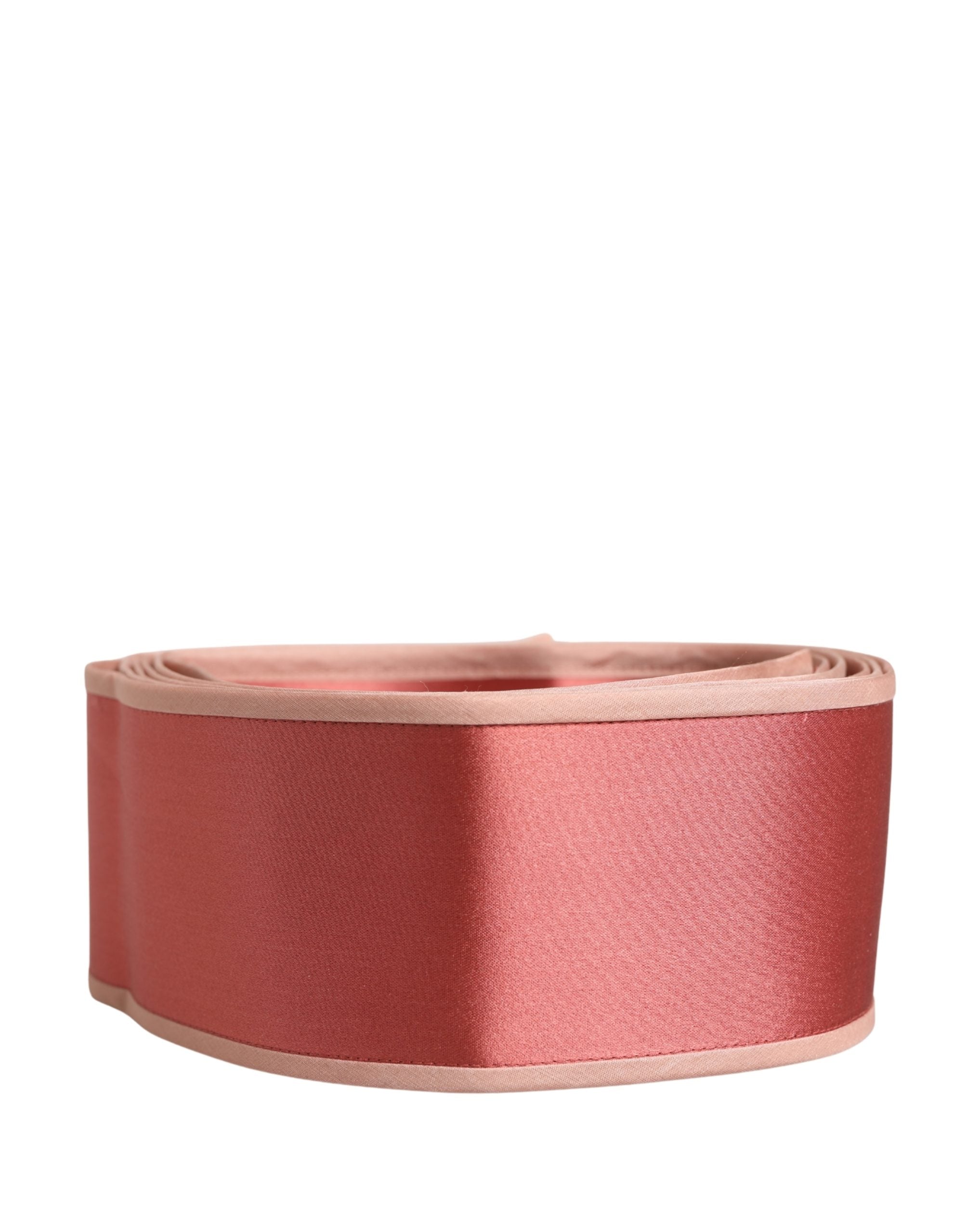 Dolce & Gabbana Pink Silk Satin Waist Women Cintura Belt Dolce & Gabbana