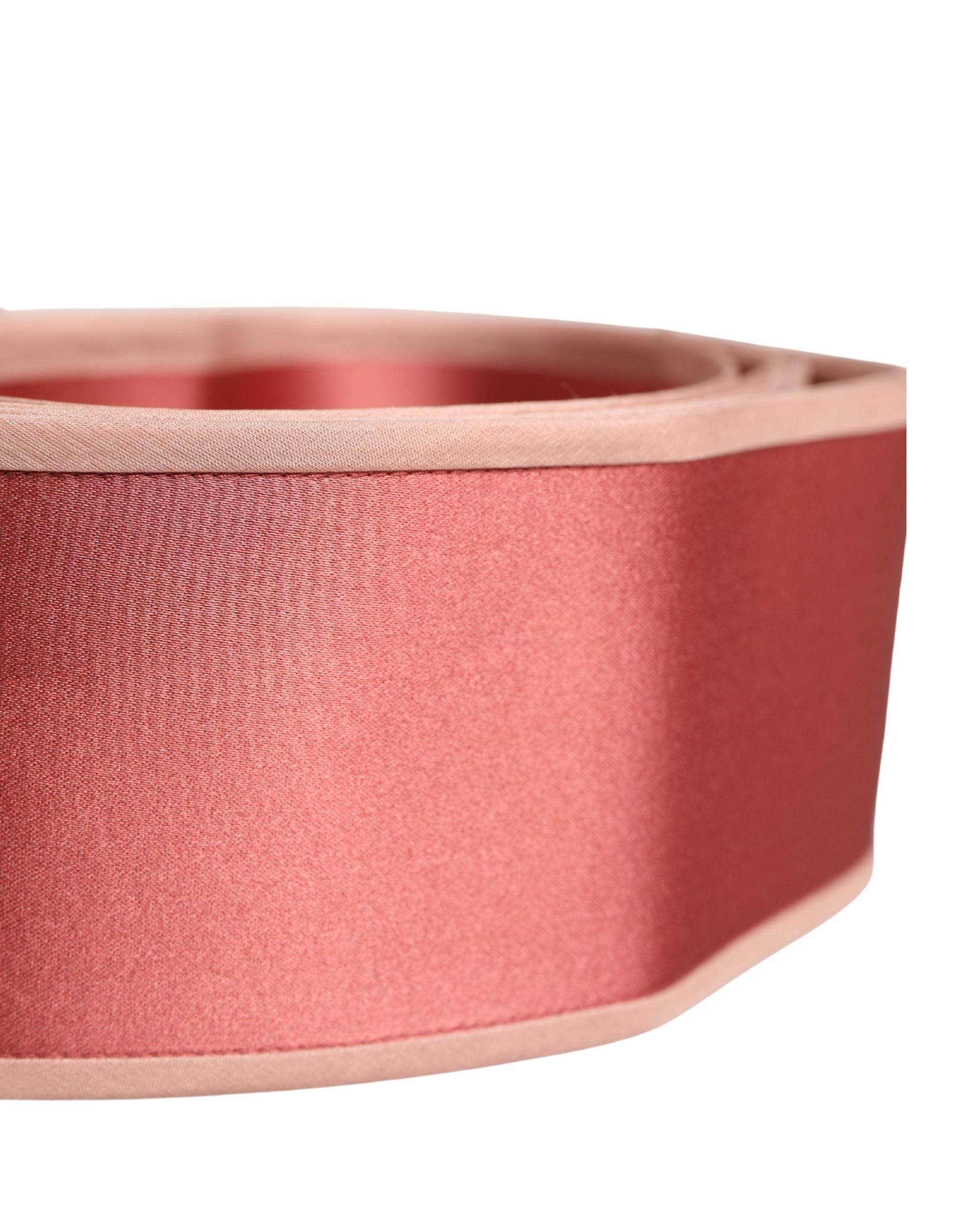 Dolce & Gabbana Pink Silk Satin Waist Women Cintura Belt Dolce & Gabbana