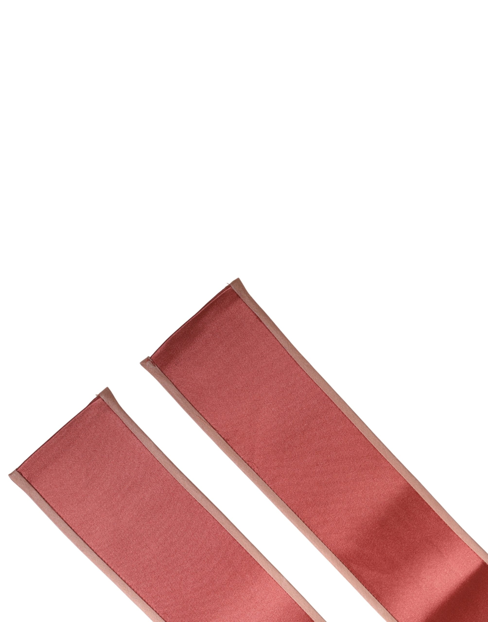 Dolce & Gabbana Pink Silk Satin Waist Women Cintura Belt Dolce & Gabbana