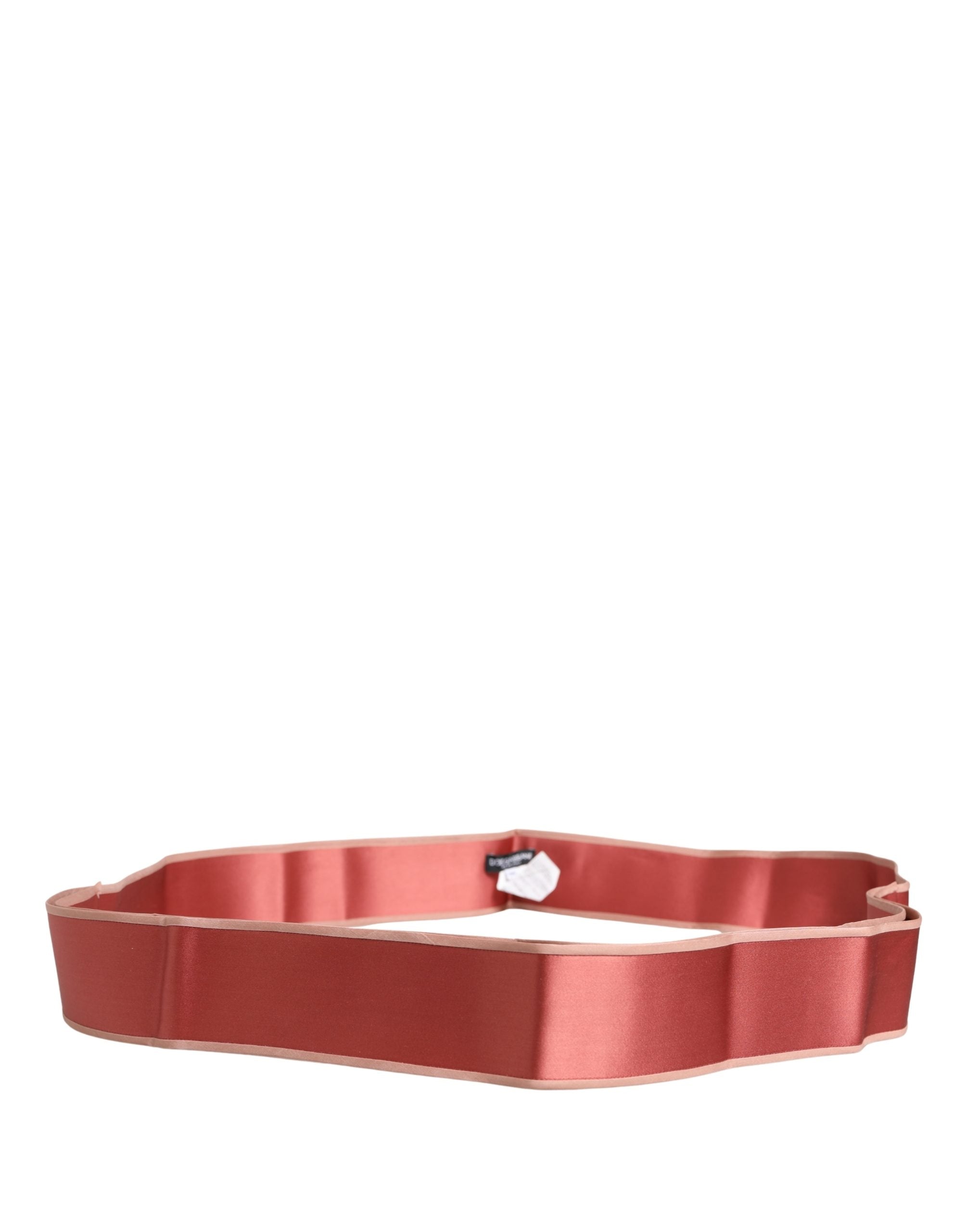 Dolce & Gabbana Pink Silk Satin Waist Women Cintura Belt Dolce & Gabbana