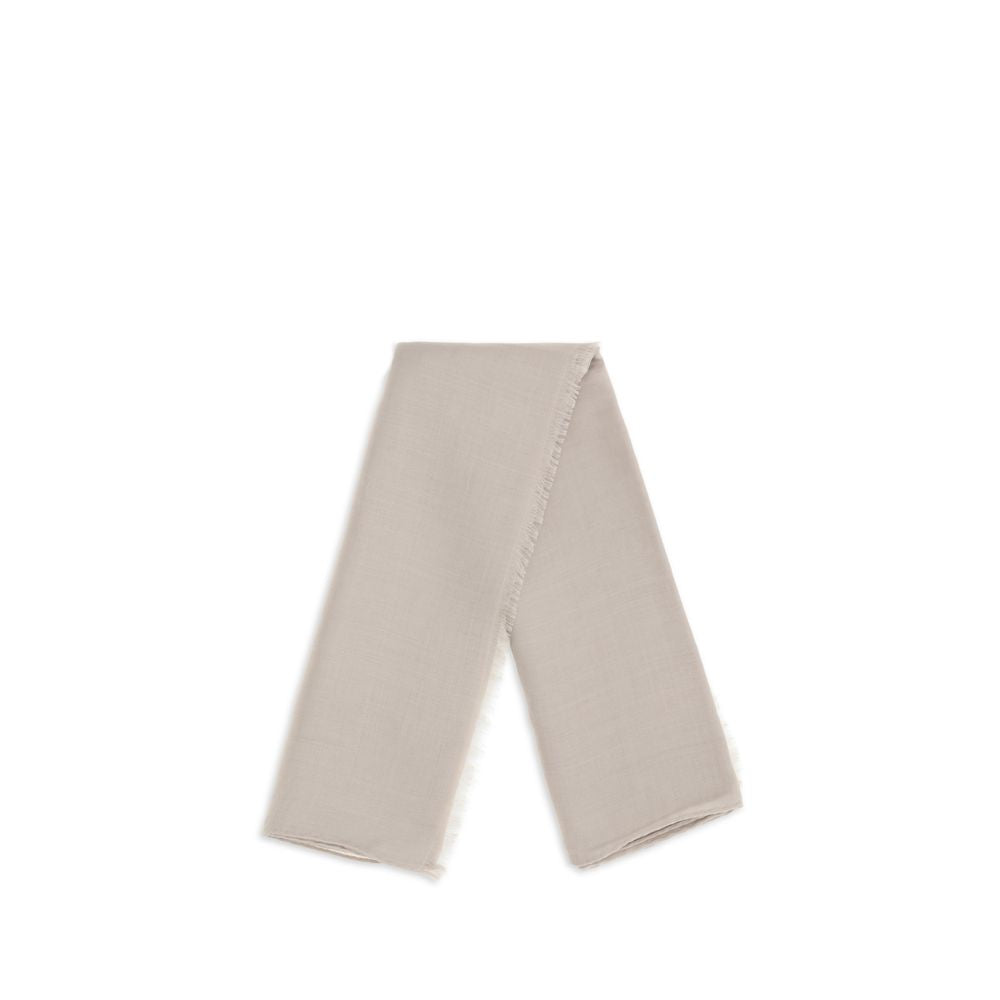 Max Mara Beige Silk Scarf Max Mara