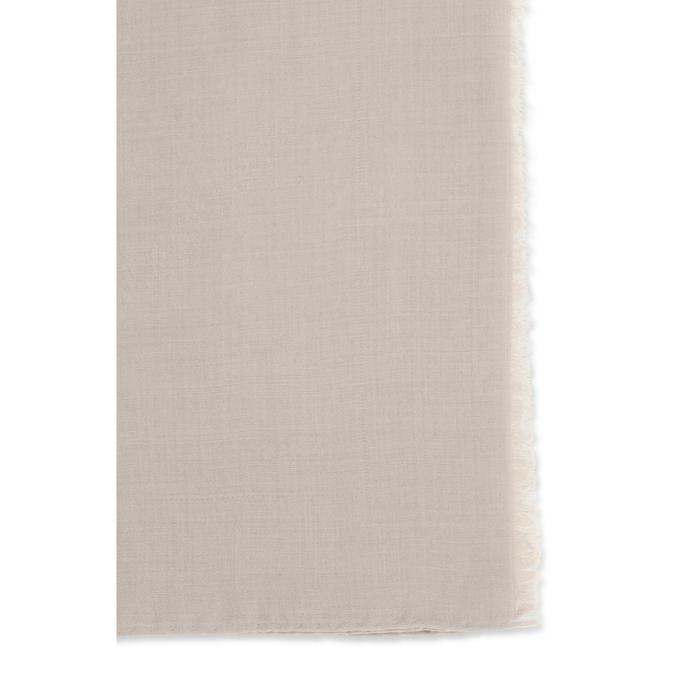 Max Mara Beige Silk Scarf Max Mara