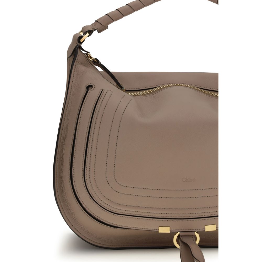 Chloé Beige Calf Leather Bos Taurus Shoulder Bag Chloé