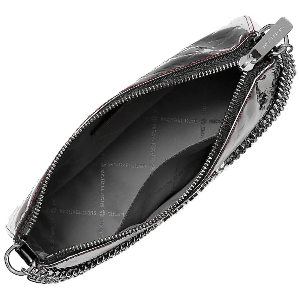 Michael Kors Black Canvas Clutch Bag Michael Kors