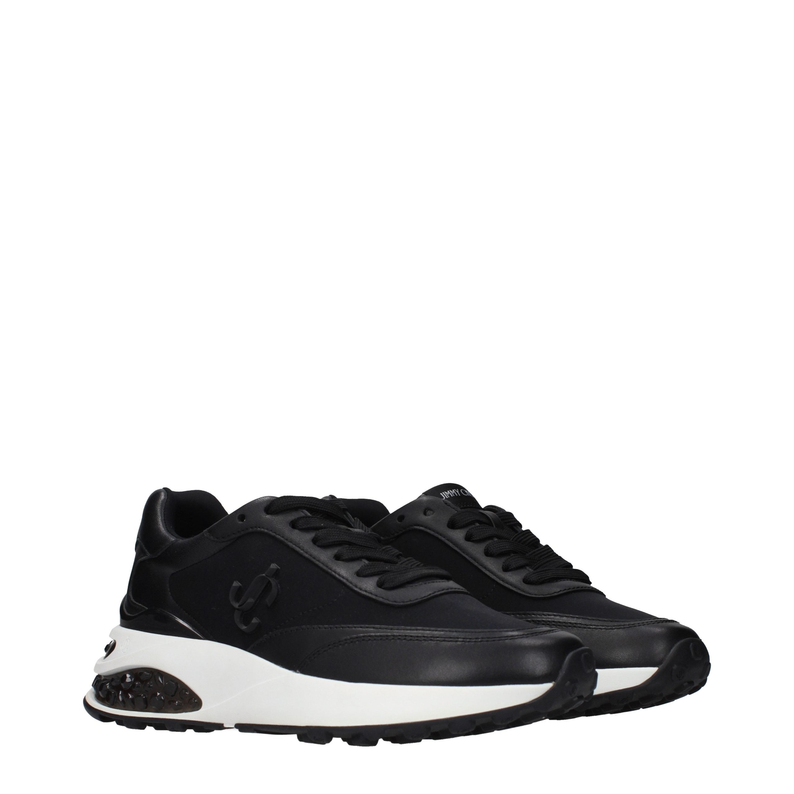 Jimmy Choo Black Fabric Athletic Sneakers Jimmy Choo
