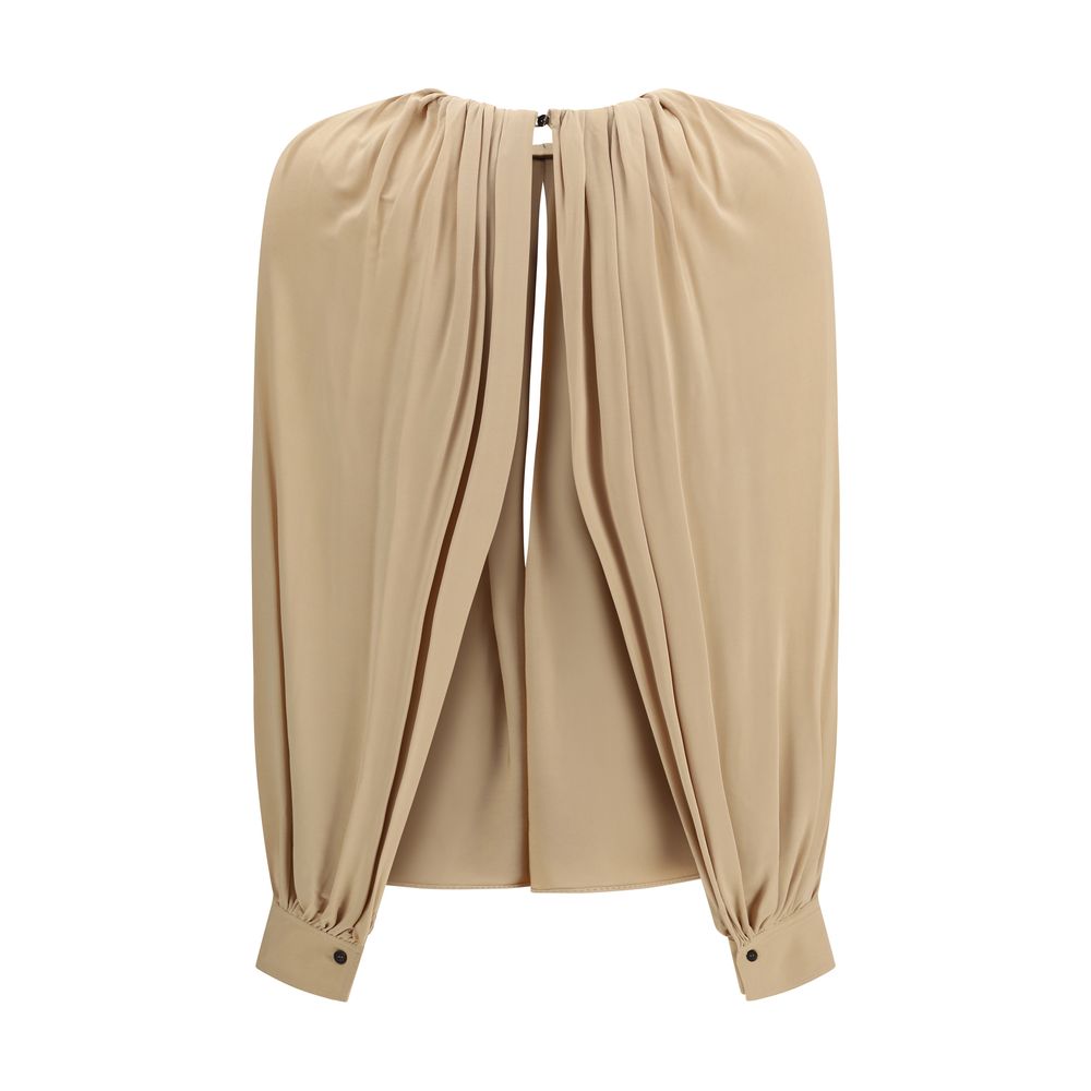 Ferragamo Beige Viscose Blouse Ferragamo