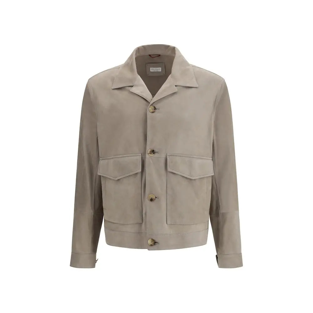 Brunello Cucinelli Bicolor Calf Leather Bos Taurus Clothing Brunello Cucinelli