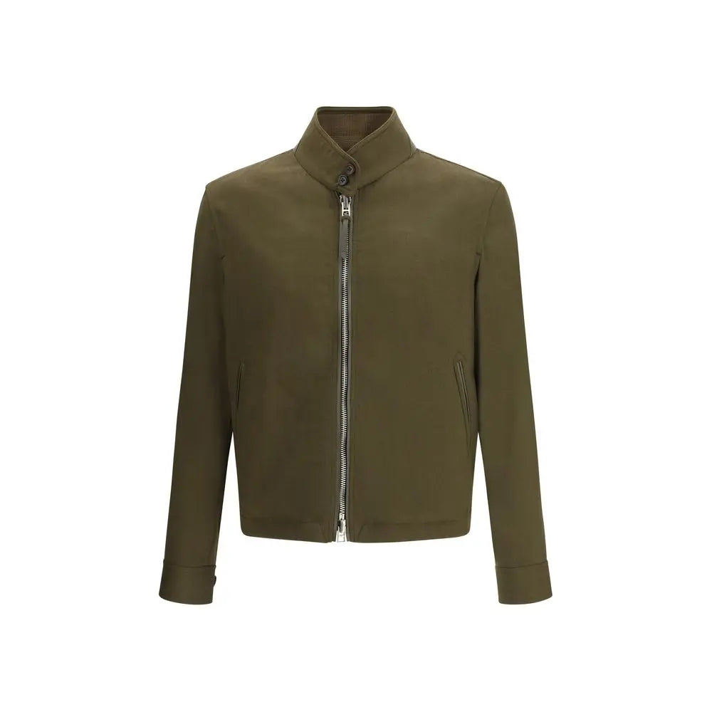 Tom Ford Bicolor Fleece Wool Biker Jacket Tom Ford