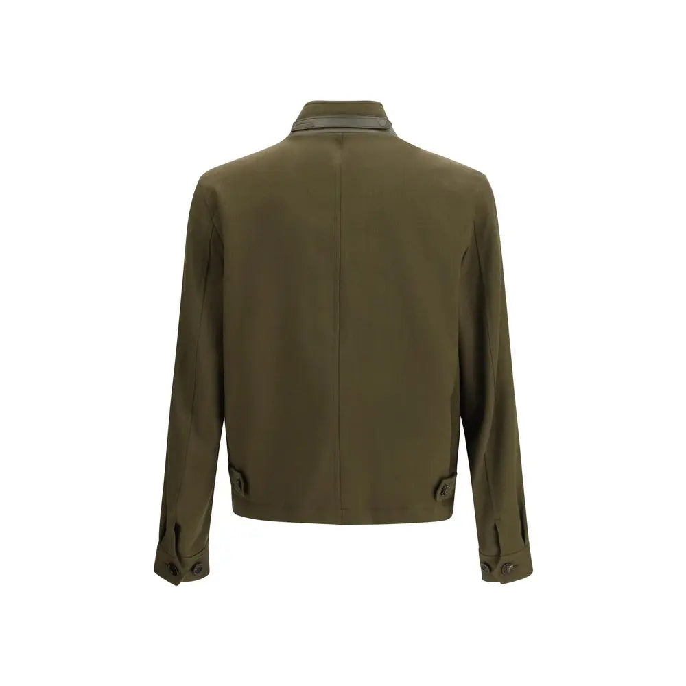 Tom Ford Bicolor Fleece Wool Biker Jacket Tom Ford
