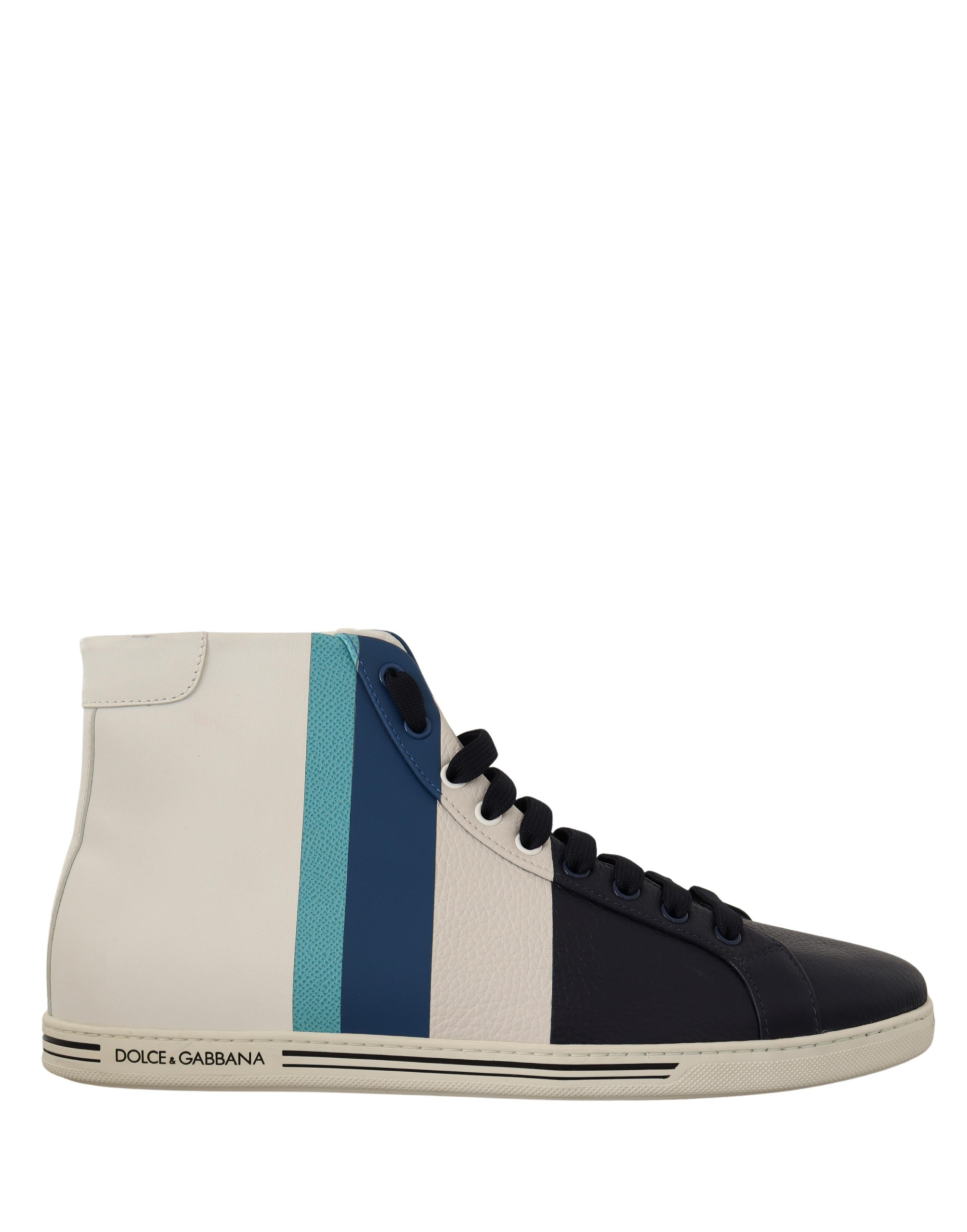 Dolce & Gabbana Multicolor Leather Mid Top Sneakers Shoes Dolce & Gabbana