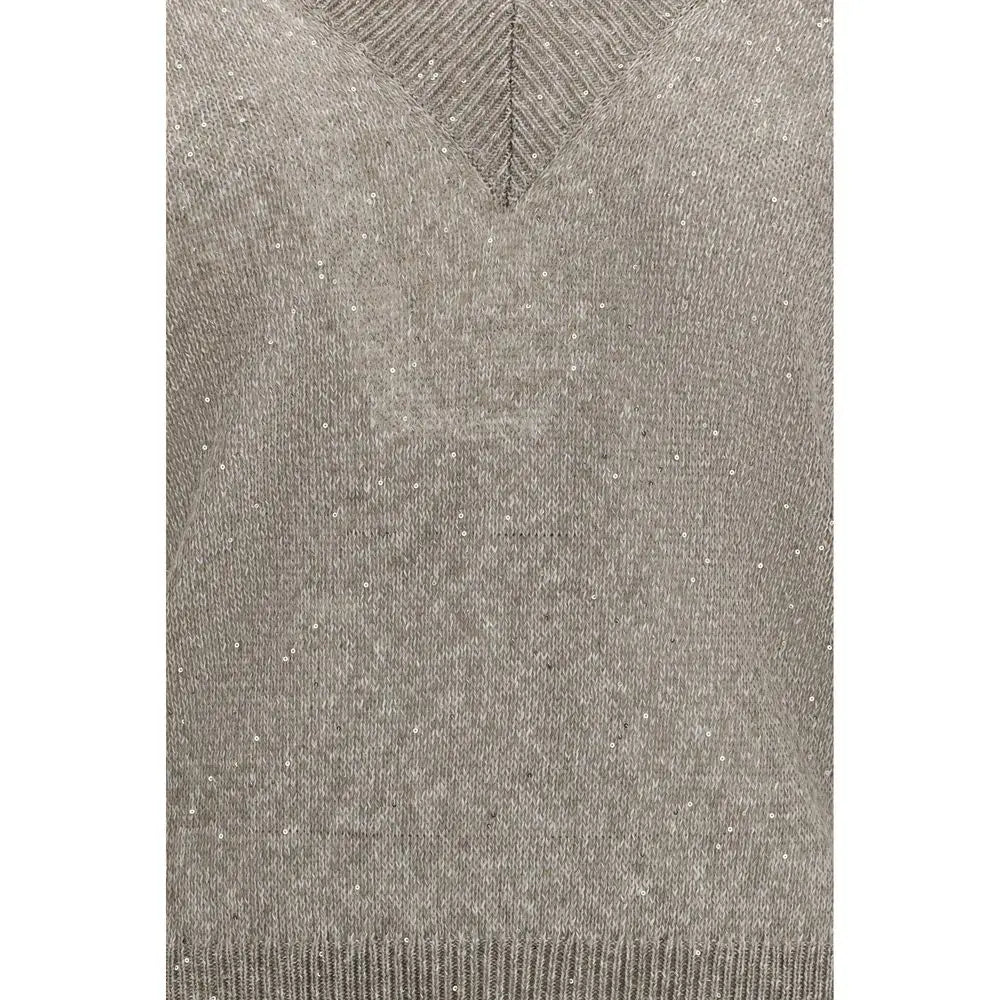 Brunello Cucinelli Brown Linen Sportswear Brunello Cucinelli